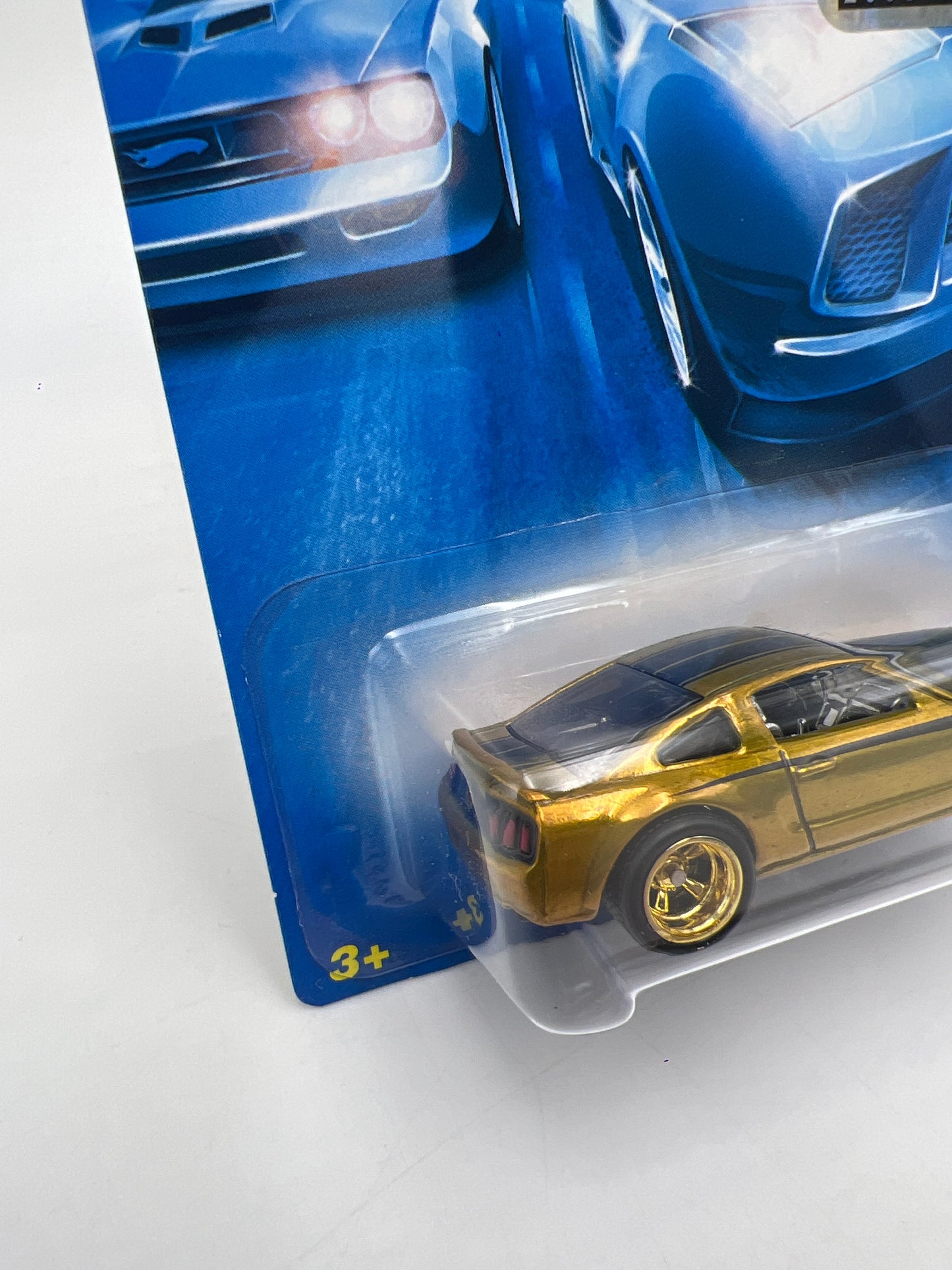 2008 Hot Wheels Factory Sealed Super Treasure Hunt #164 Ford Mustang GT Gold W/Protector