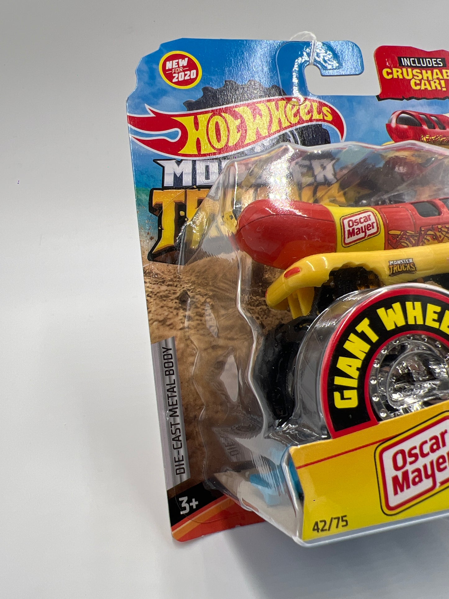 2020 Hot Wheels Monster Trucks Fast Foodie #42 Oscar Mayer Weinermobile 124B