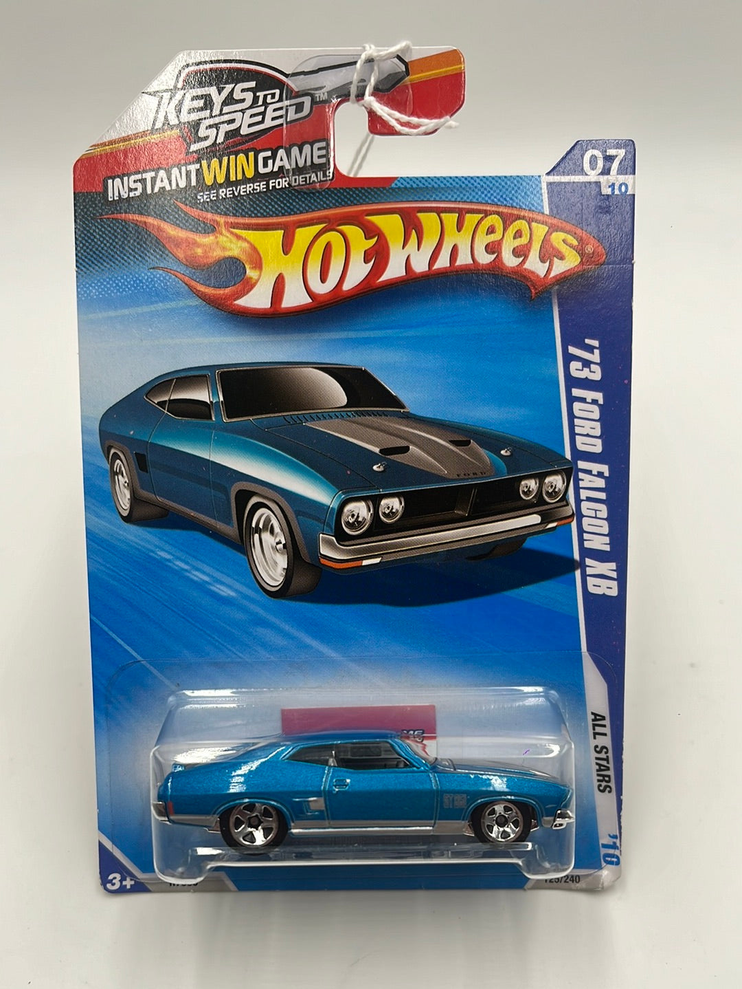 2010 Hot Wheels All Stars ‘73 Ford Falcon XB Blue Keys to Speed 125/240 25A