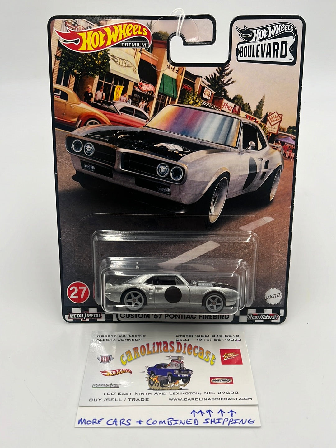 Hot Wheels Premium Boulevard #27 Custom ‘67 Pontiac Firebird 263G