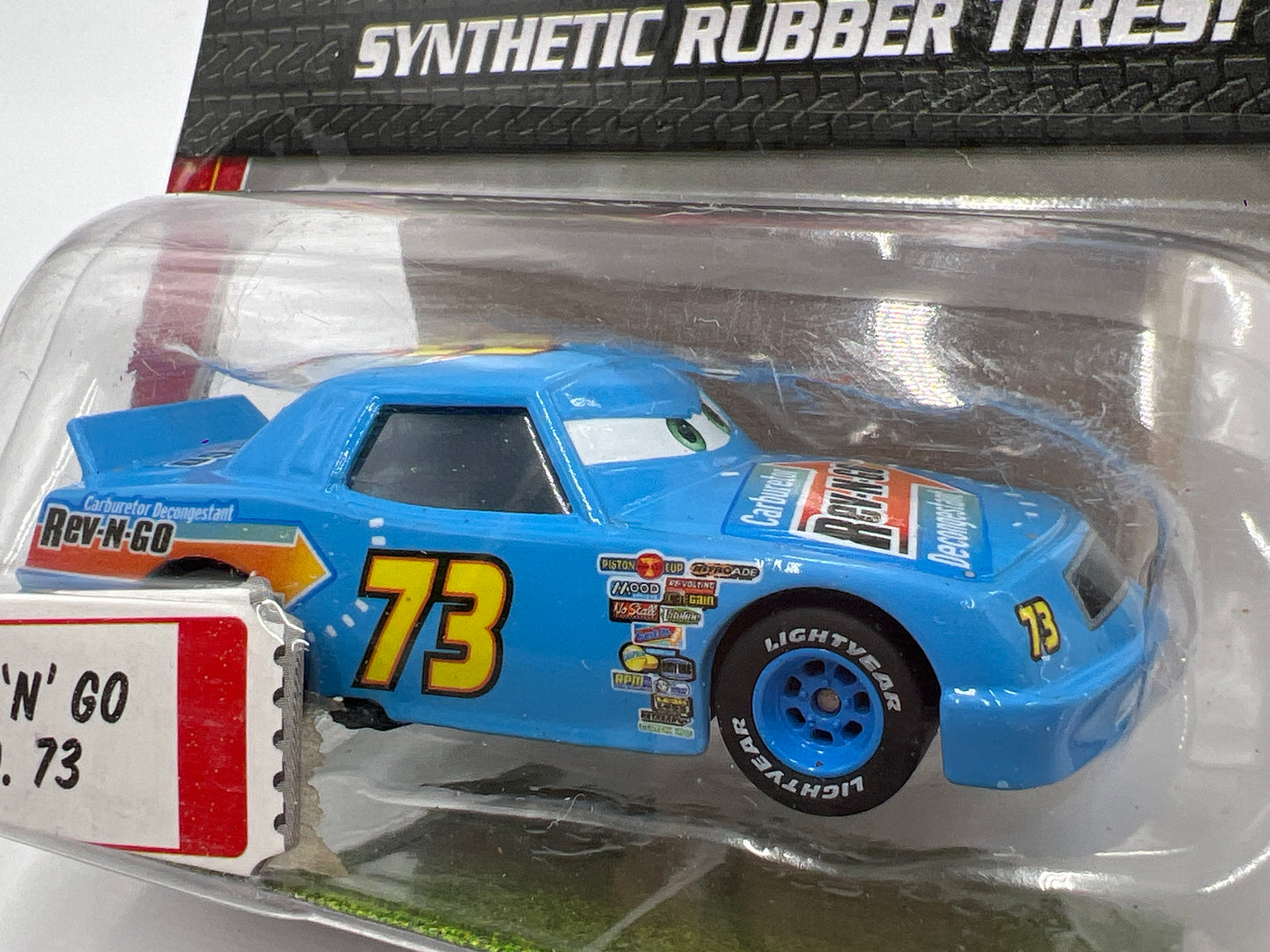 Disney Pixar The World Of Cars Rubber Tires Rev N Go No 73 138B