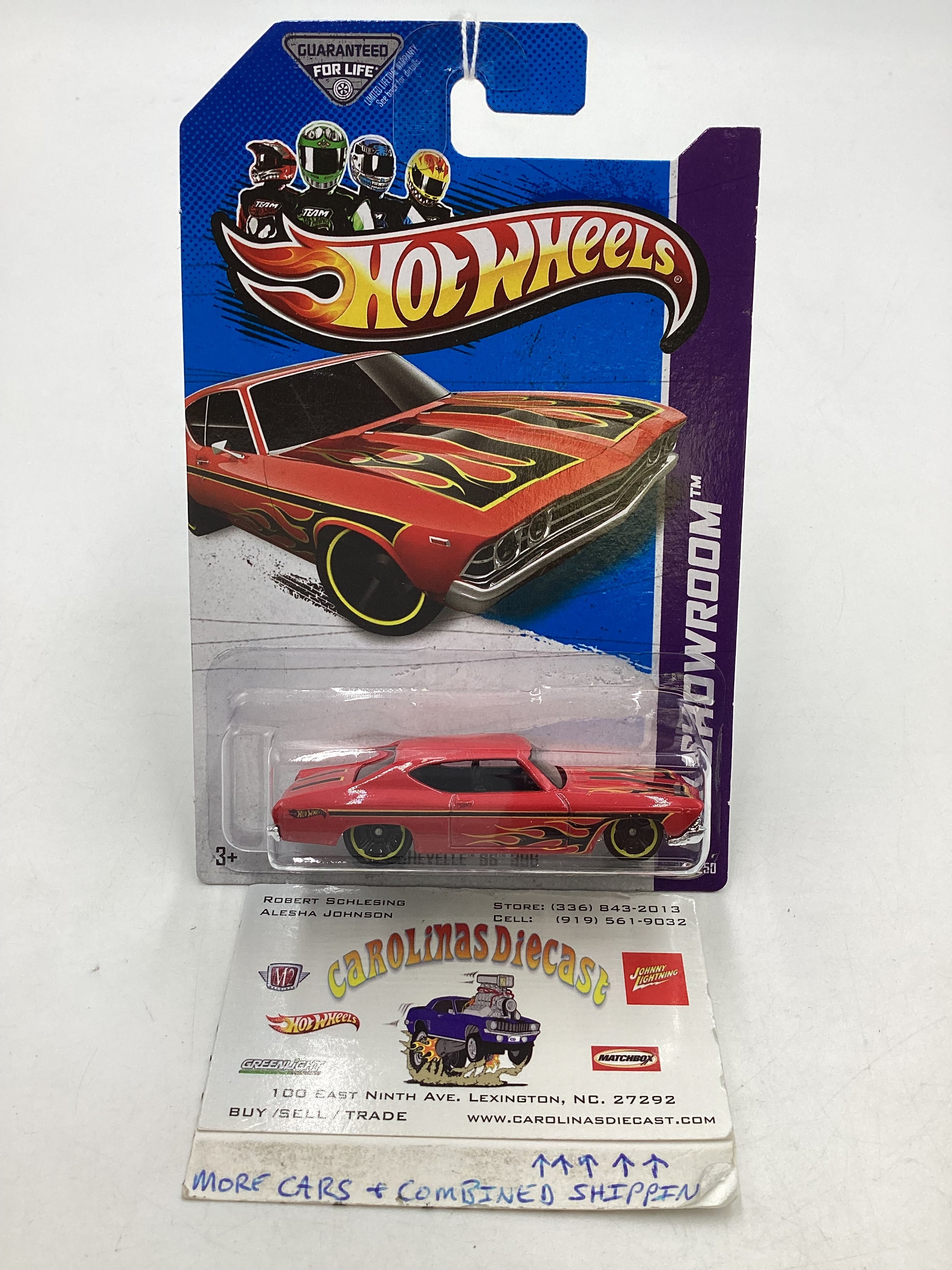 2013 Hot Wheels #214 69 Chevelle SS 396 Red 1C – carolinasdiecast