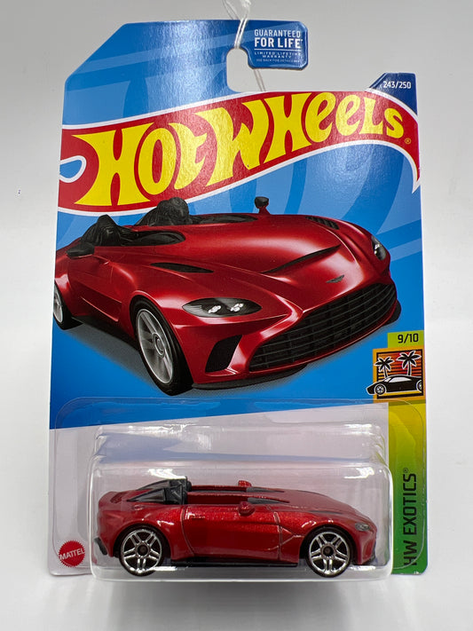 2021 Hot Wheels GameStop Exclusive #243 Aston Martin V12 Speedster Red 237B