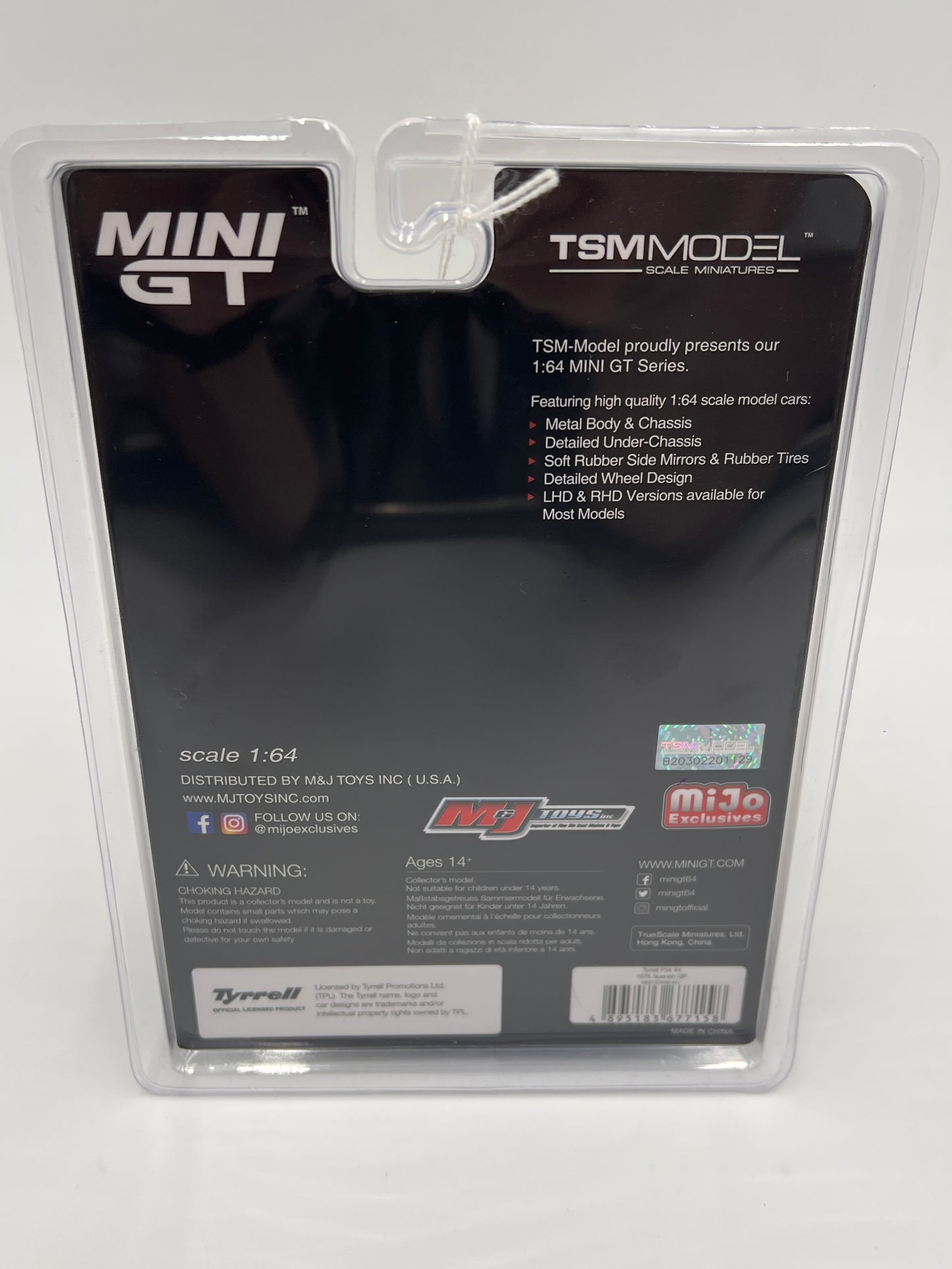 Mini GT Mijo Exclusives #488 Tyrell P34 #4 1976 Spanish GP Blue