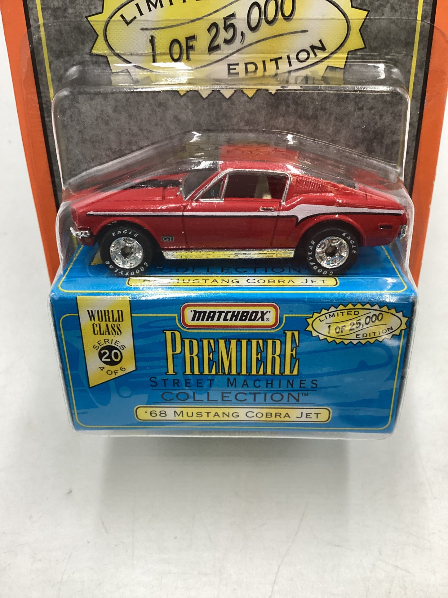 Matchbox Premiere Collection series 20 #4 68 Mustang Cobra Jet Red 172C