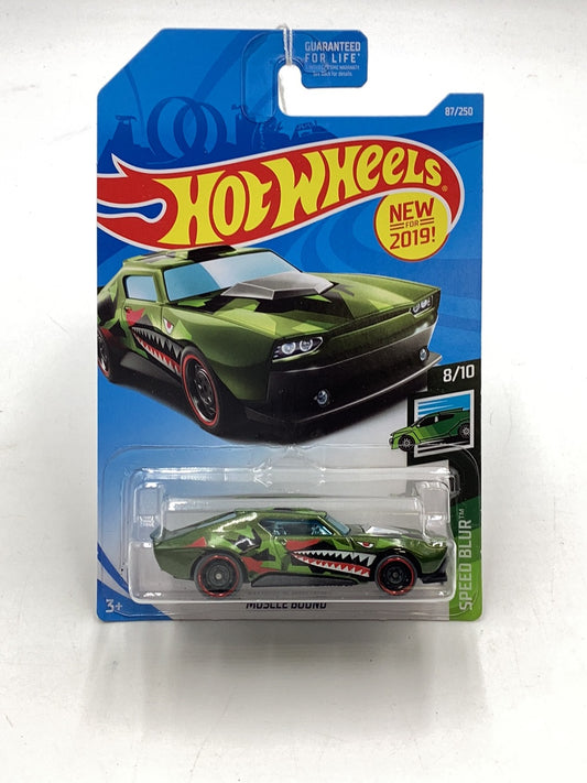 2019 Hot wheels #87 Muscle Bound green (Z2)