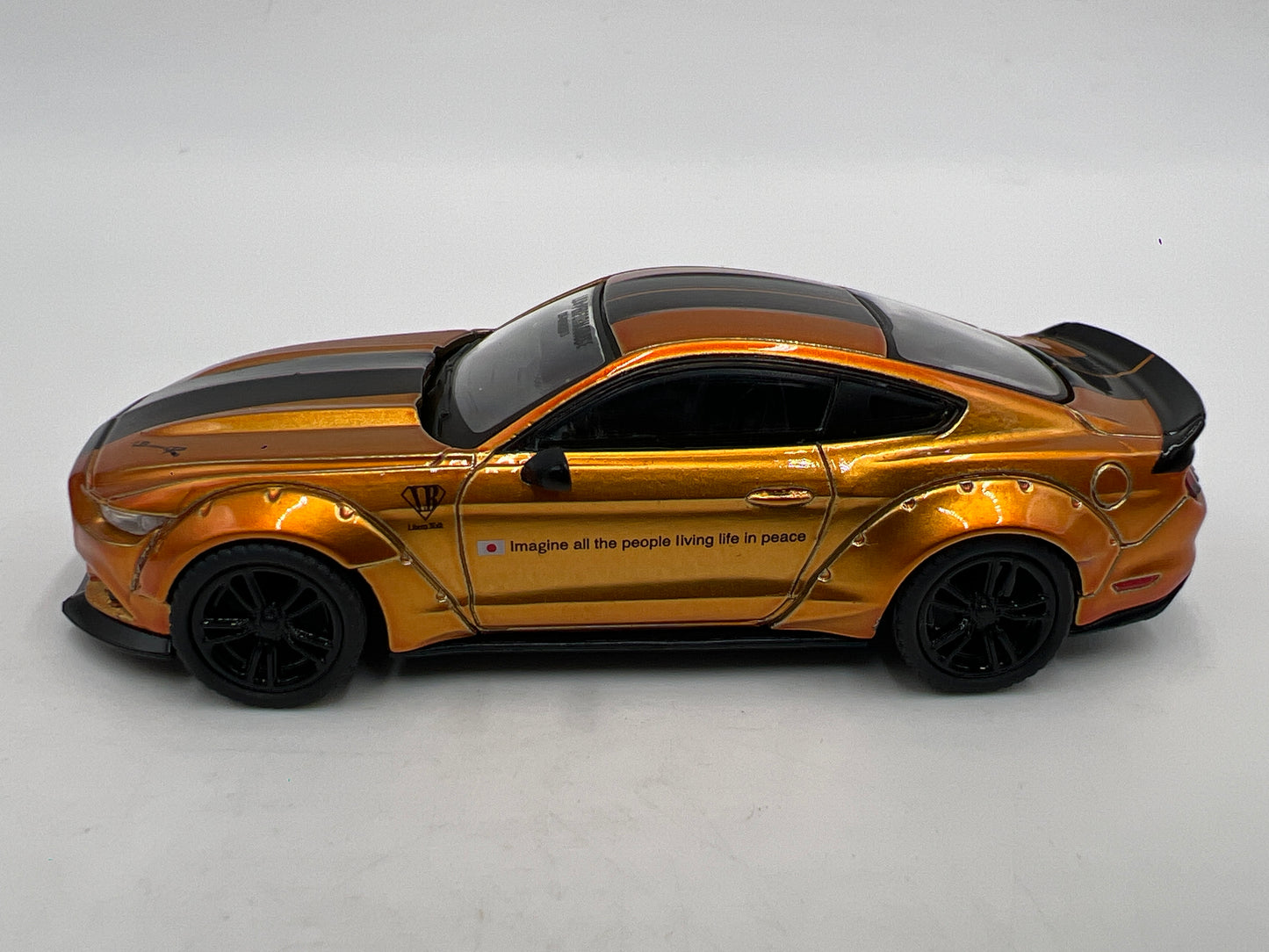 Mini GT MiJo Exclusive #847 Ford Mustang GT LB-Works LB Gold