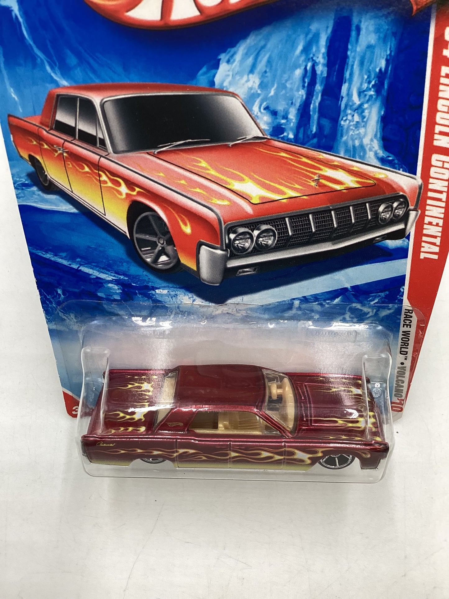 2010 Hot Wheels #209 Red 64 Lincoln Continental 45B