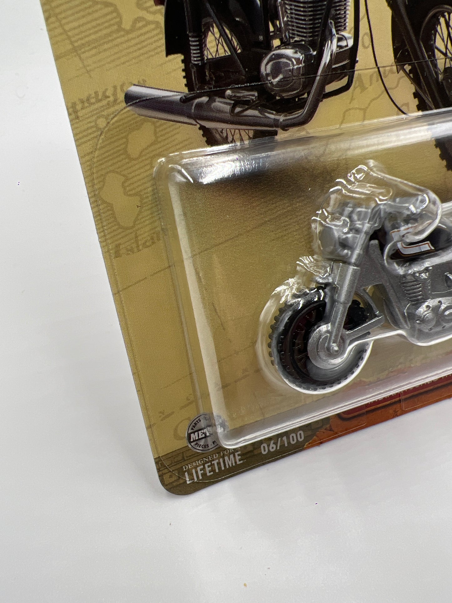 2024 Matchbox #6 Indiana Jones Themed Ducati Scrambler Silver 211H