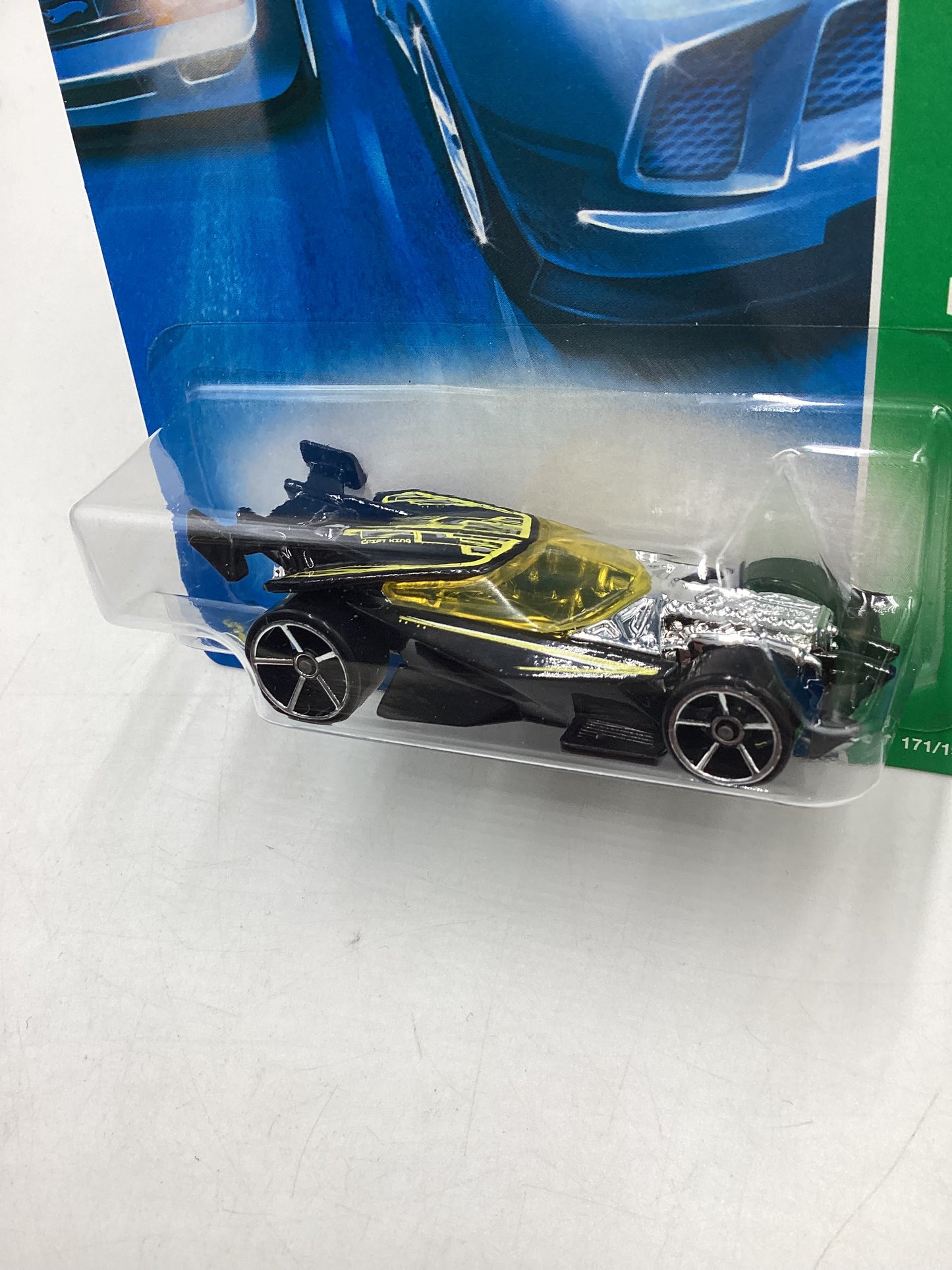 2008 Hot Wheels Super Treasure Hunt + Treasure Hunt Drift King Black #171 with protector