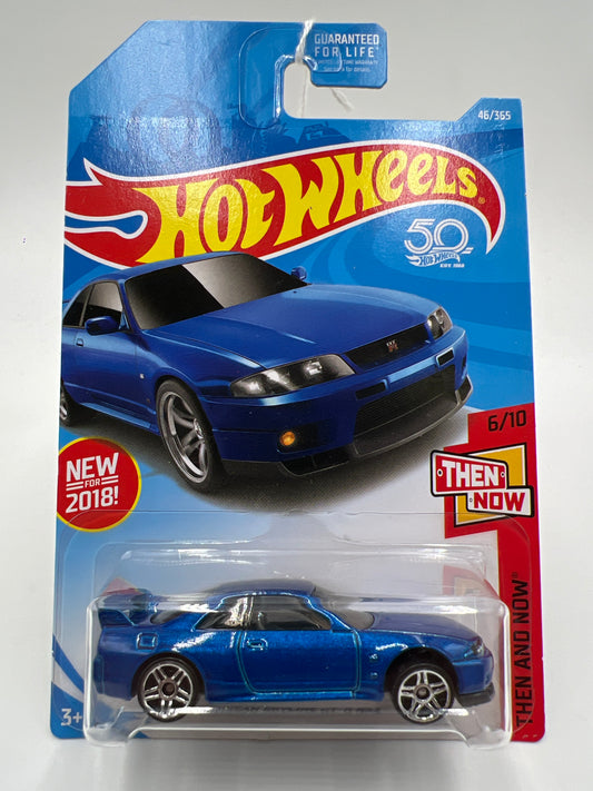 2018 Hot Wheels Then And Now #46 Nissan Skyline GT-R R33 Blue 81D