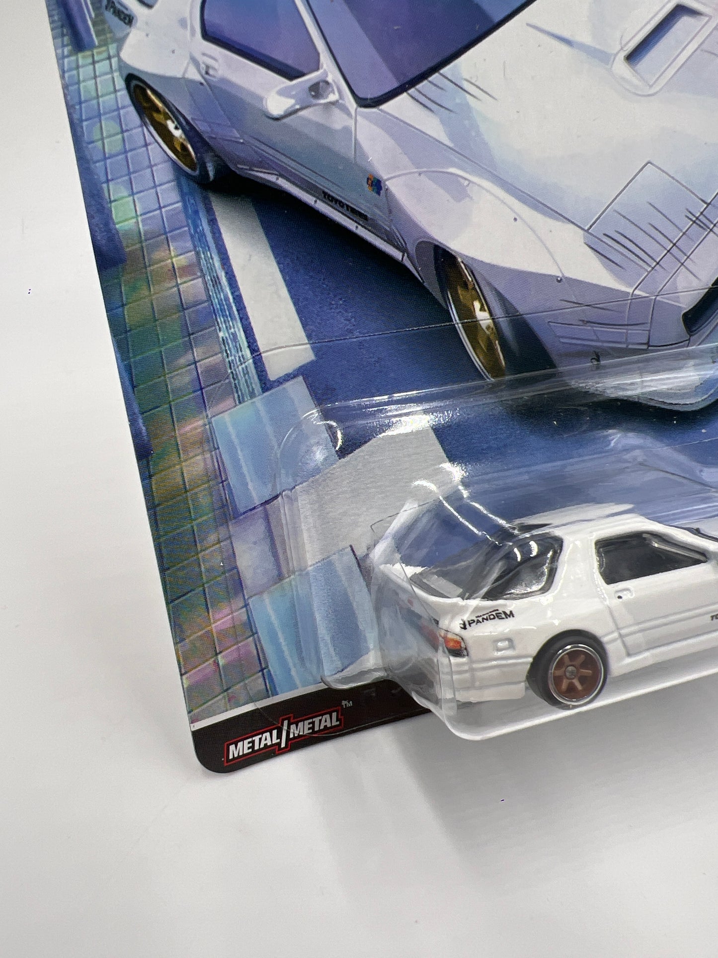 Hot Wheels Premium Ronin Run #5 Mazda RX7 FC Pandem White