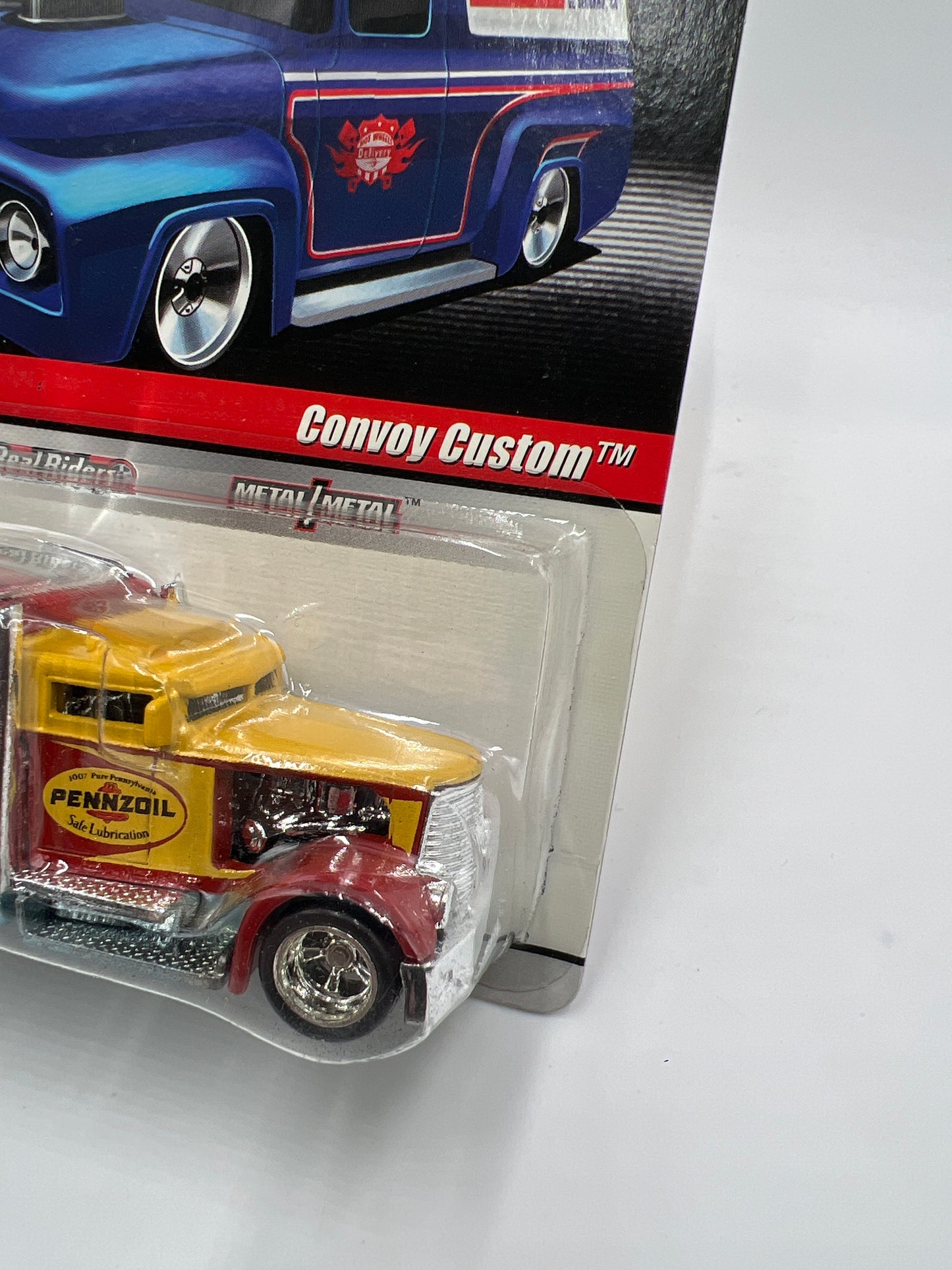 Hot Wheels Premium Slick Rides #25 Convoy Custom Pennzoil W/Protector