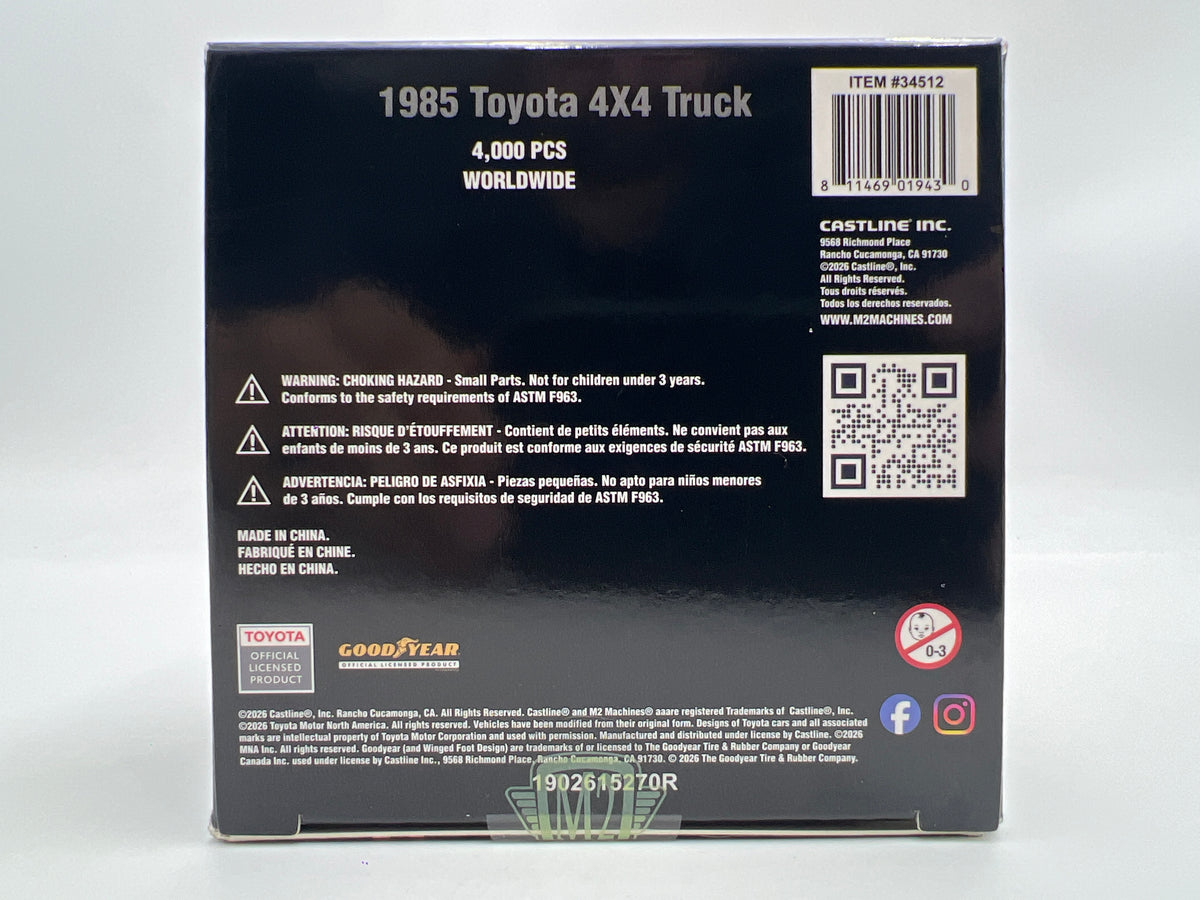 2026 M2 Machines Christmas Holiday Ornaments 2 Pack 1985 Toyota 4x4 Truck