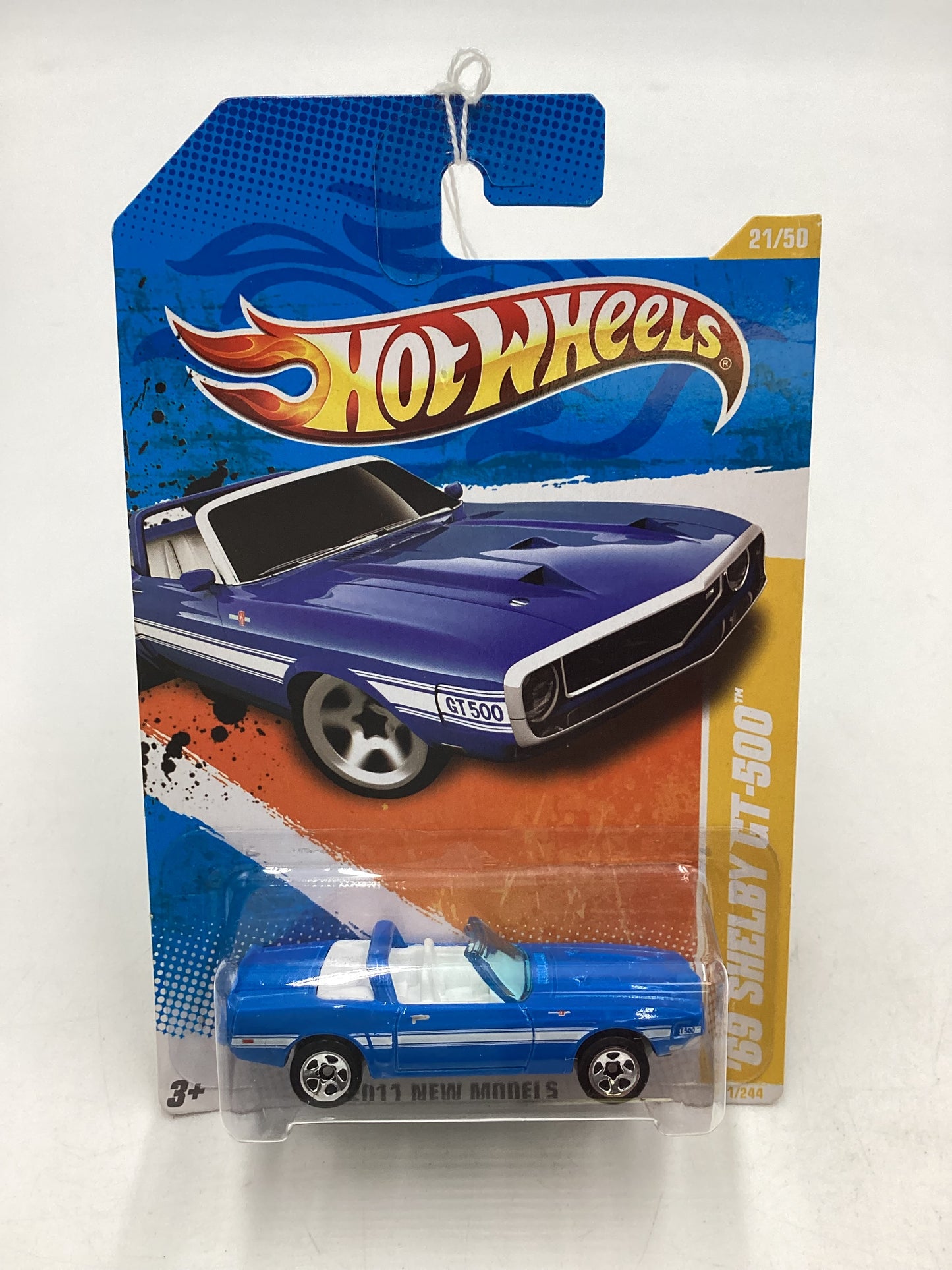 2011 Hot Wheels #21 69 Shelby GT-500 Blue 23H