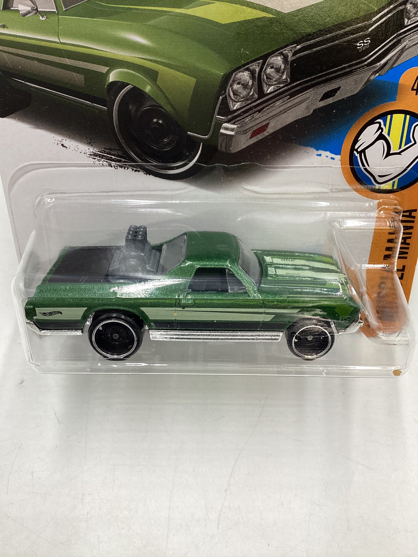 2017 Hot Wheels #333 68 El Camino Green 18E