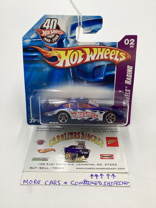 2008 Hot Wheels HW Team: Hot Wheels Racing #146 Dodge Charger Stock Car Blue Short Card 45D