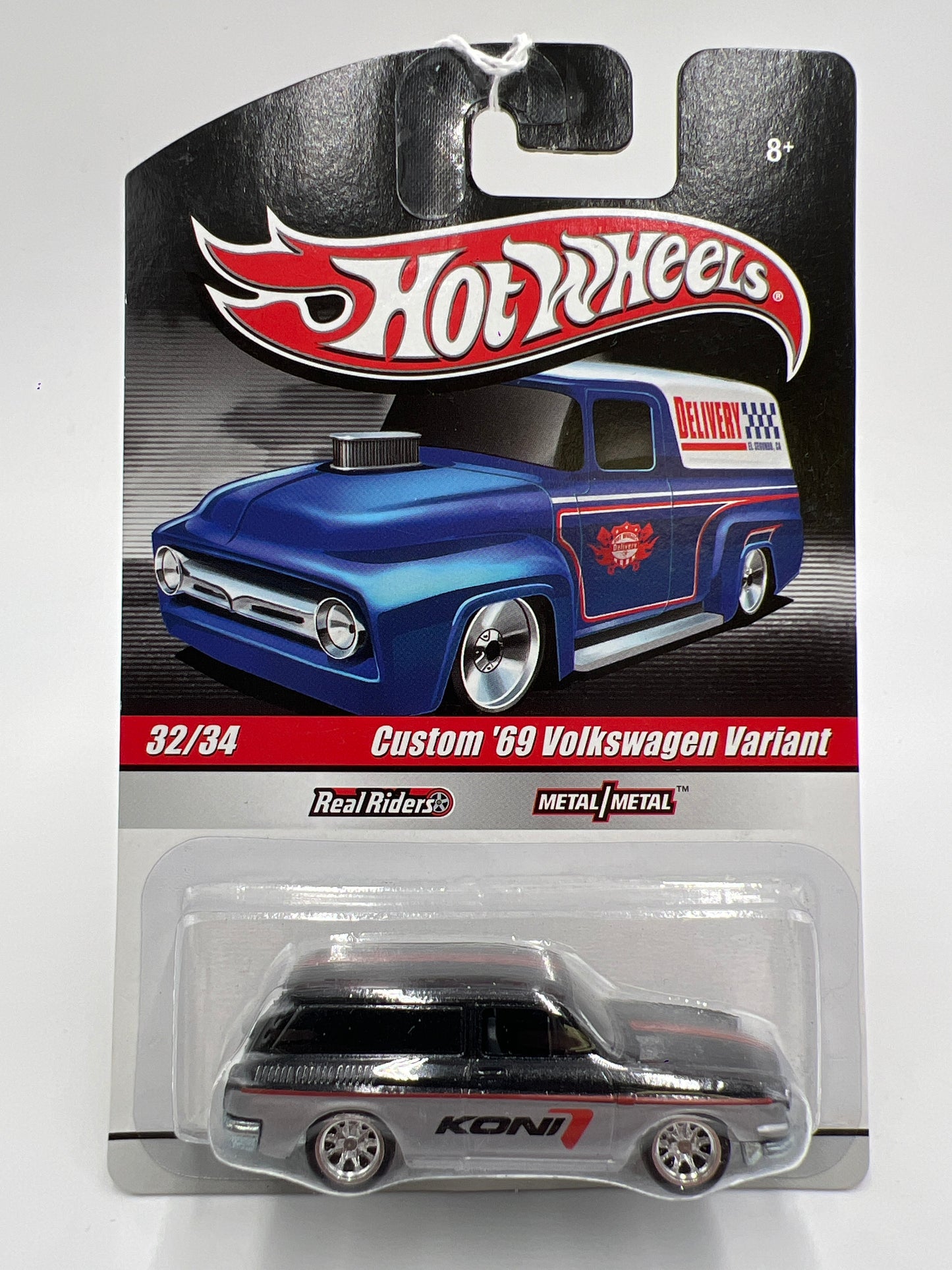 Hot Wheels Premium Delivery Series #32 Custom 69 Volkswagen Variant Koni Black/Silver