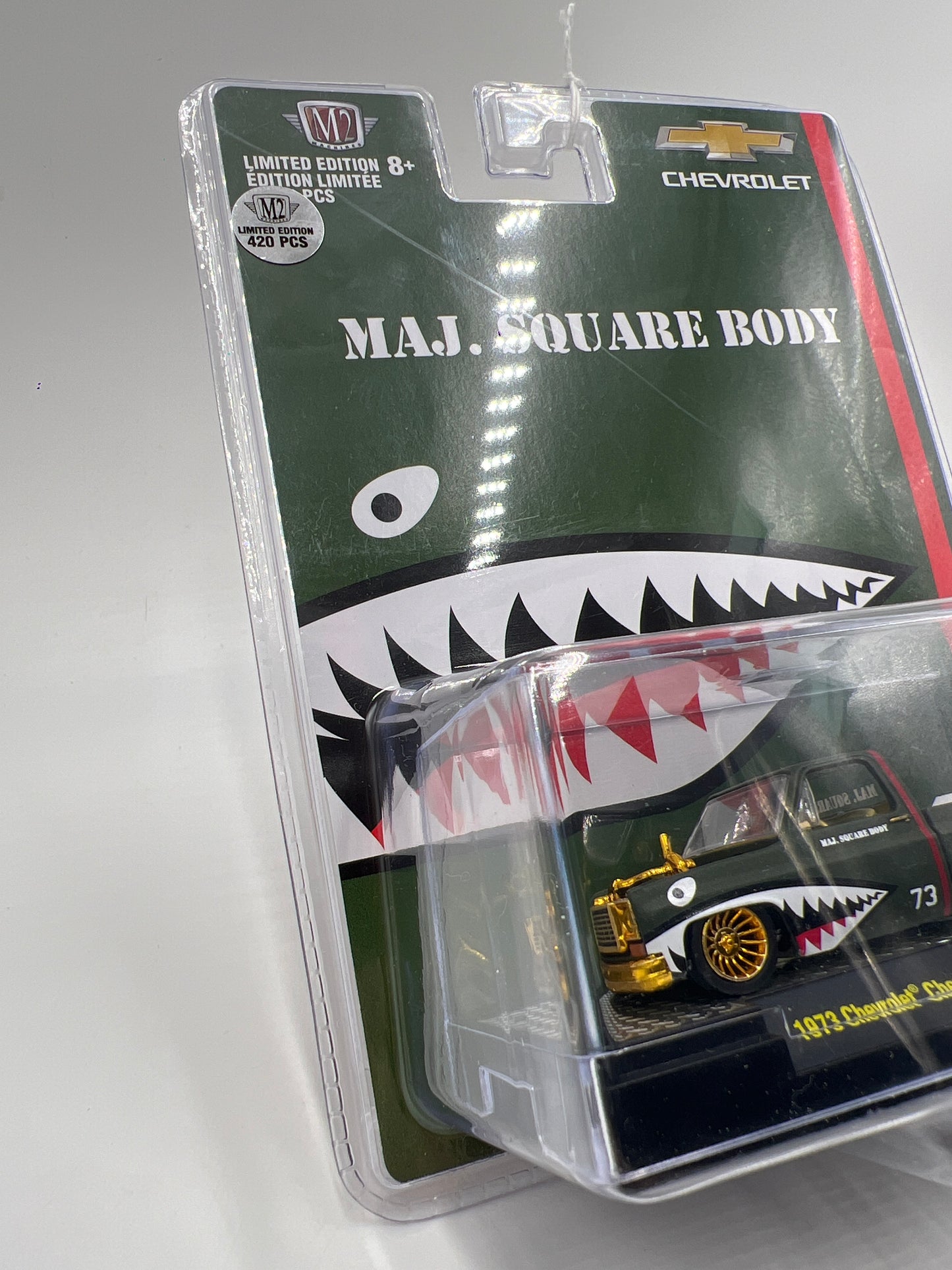 M2 Machines Hobby Exclusive CHASE 1/420 Maj Square Body 1973 Chevrolet Cheyenne Super 10 SS01 HS20