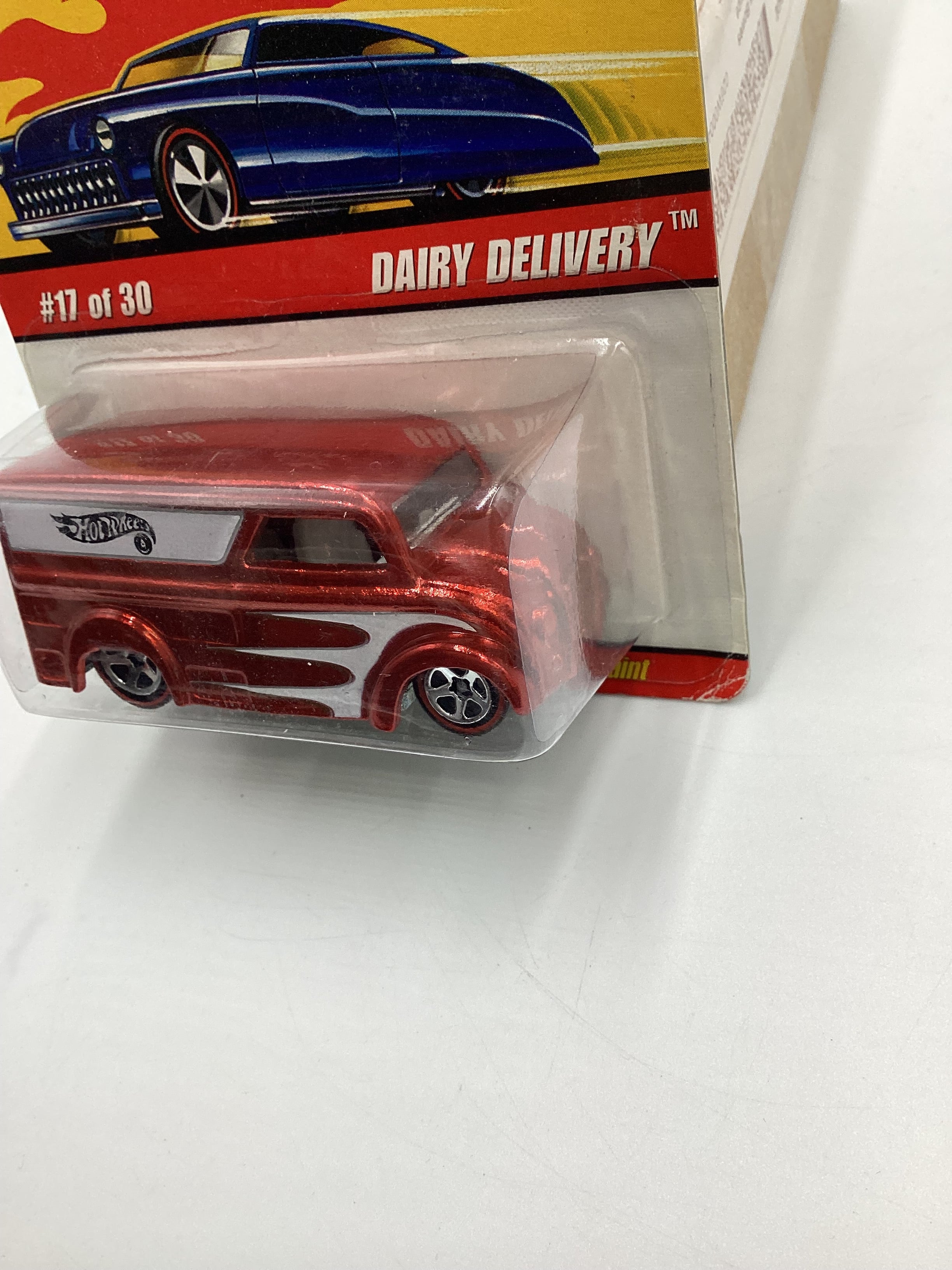 Hot Wheels Classics Series 2 #17 Dairy Delivery Red Card Not