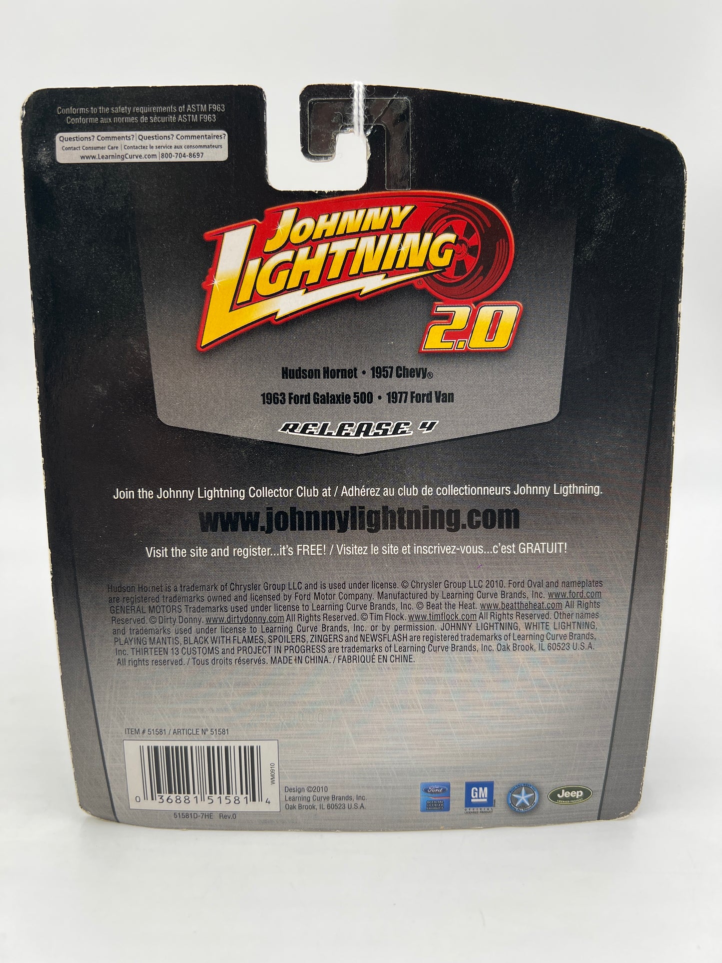 Johnny Lightning 2.0 Release #4 Tim Flocks Fabulous Hudson Hornet Light Blue