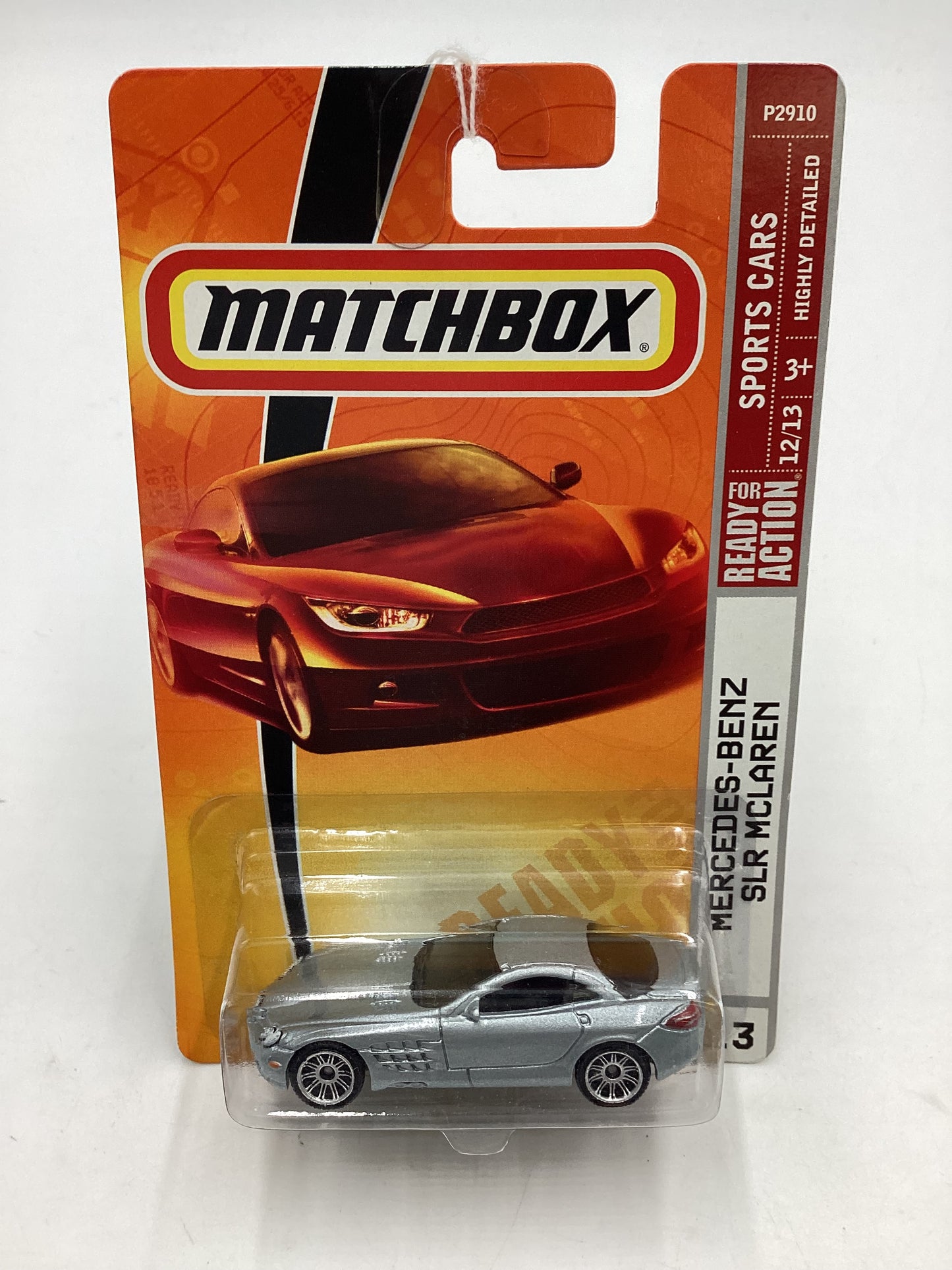 Matchbox 2009 Sports Cars #13 Mercedes Benz SLR McLaren Silver 208E