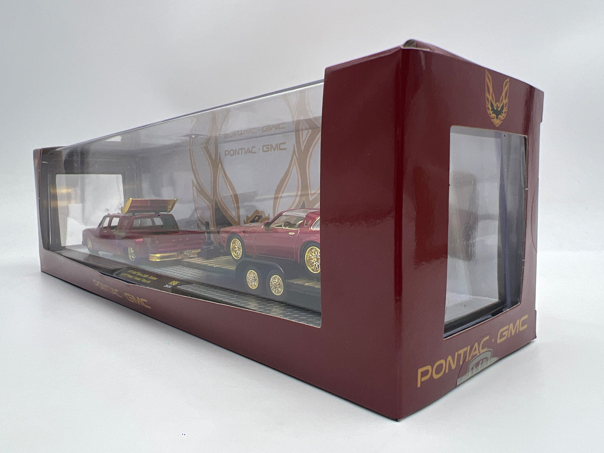 M2 Machines Auto Haulers R96 CHASE 1977 GMC Sierra 3500 & 1977 Pontiac Firebird Trans Am