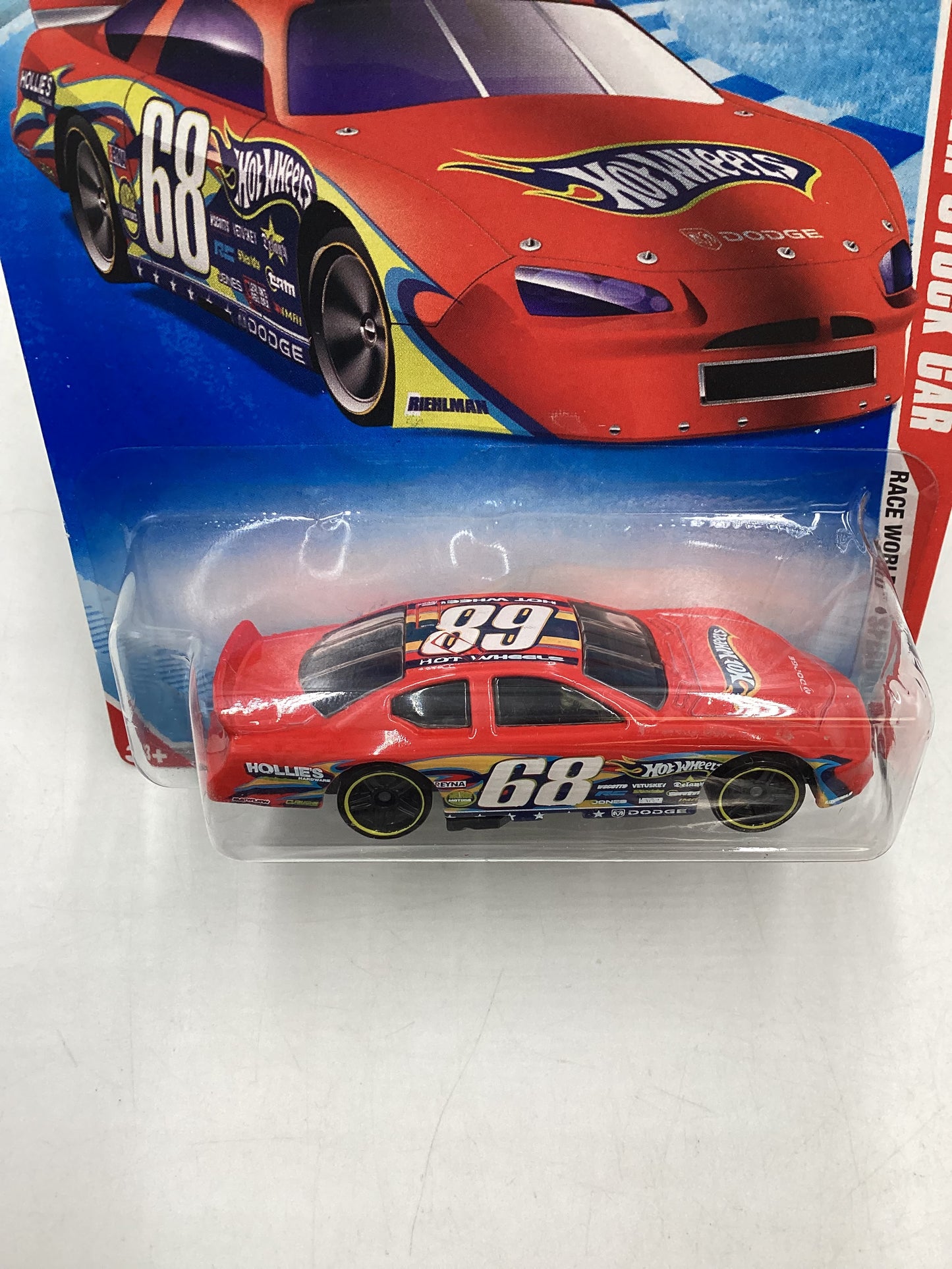 2010 Hot Wheels #169 Red Dodge Charger Stock Car 43H