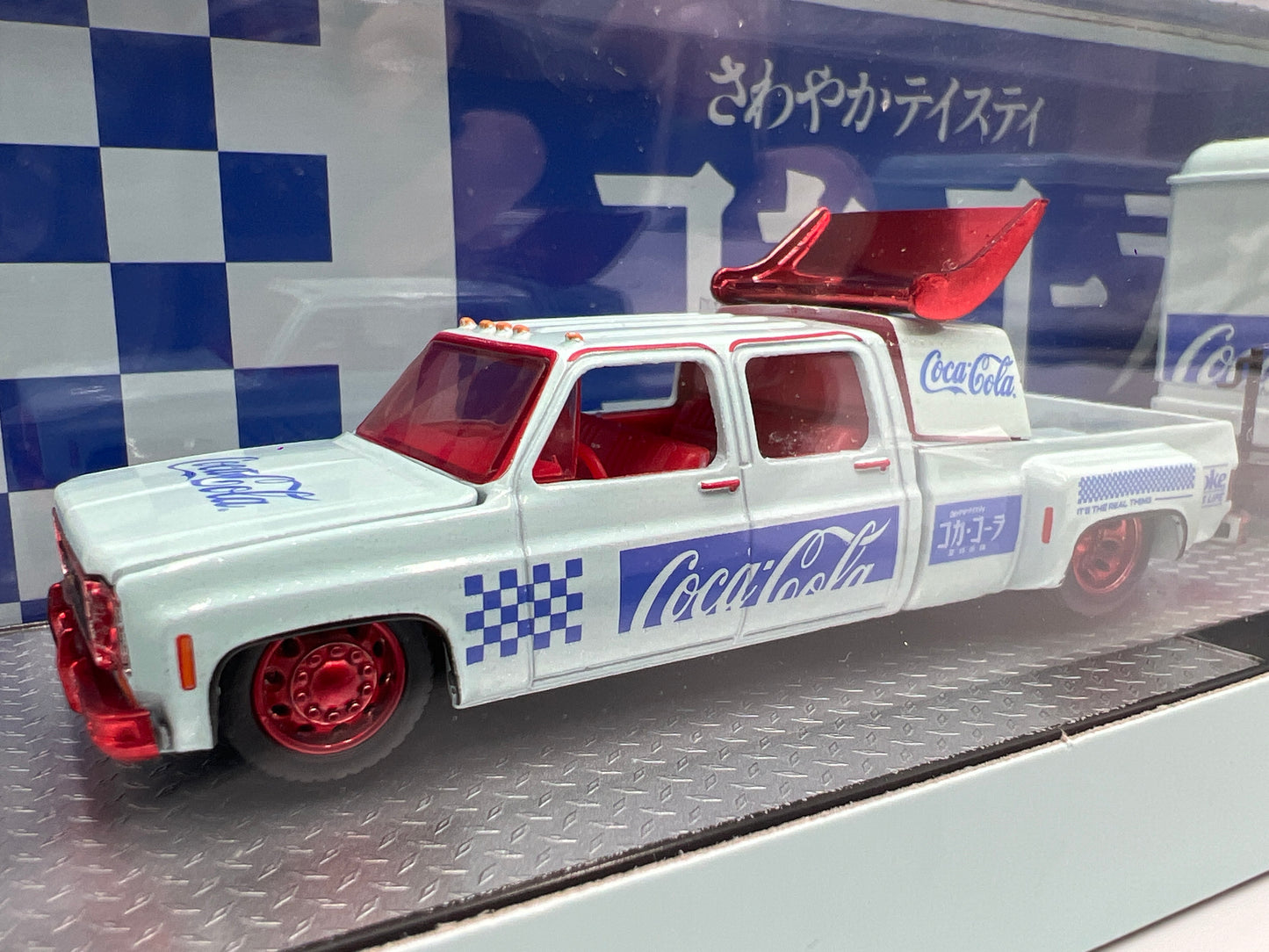 M2 Machines Haulers TW42 CHASE Coca Cola 1973 Chevrolet Cheyenne Super 30 & 1959 Corvette XP-86