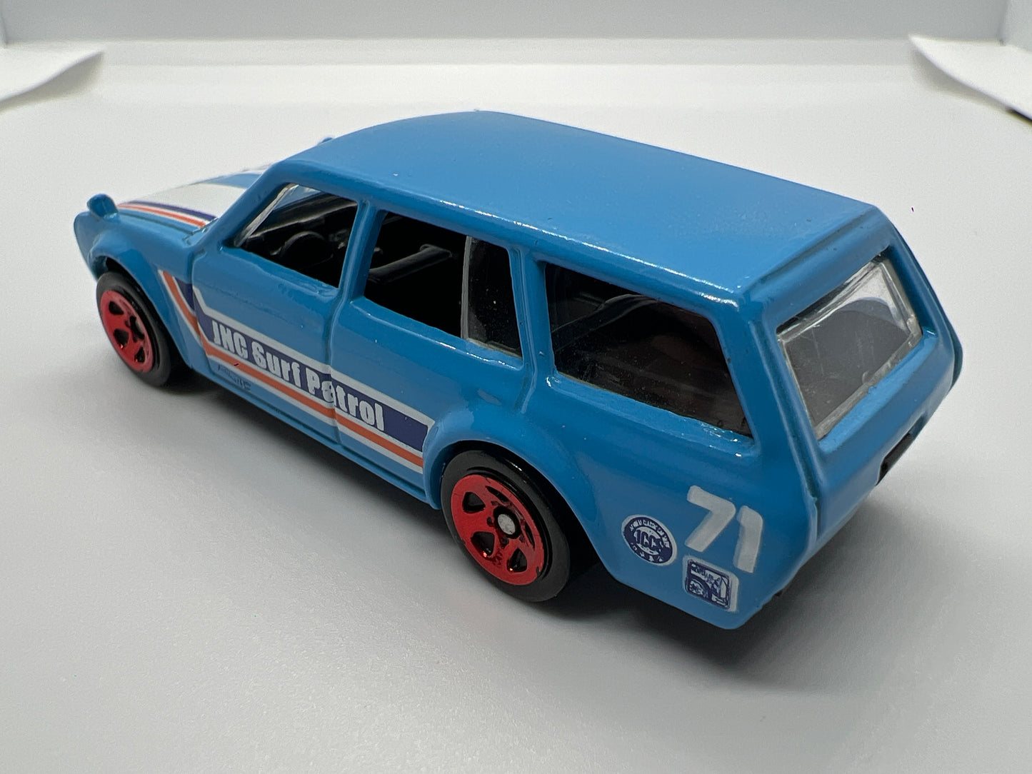 Hot Wheels 1/64 Mainline 71 Datsun 510 Wagon Blue Loose