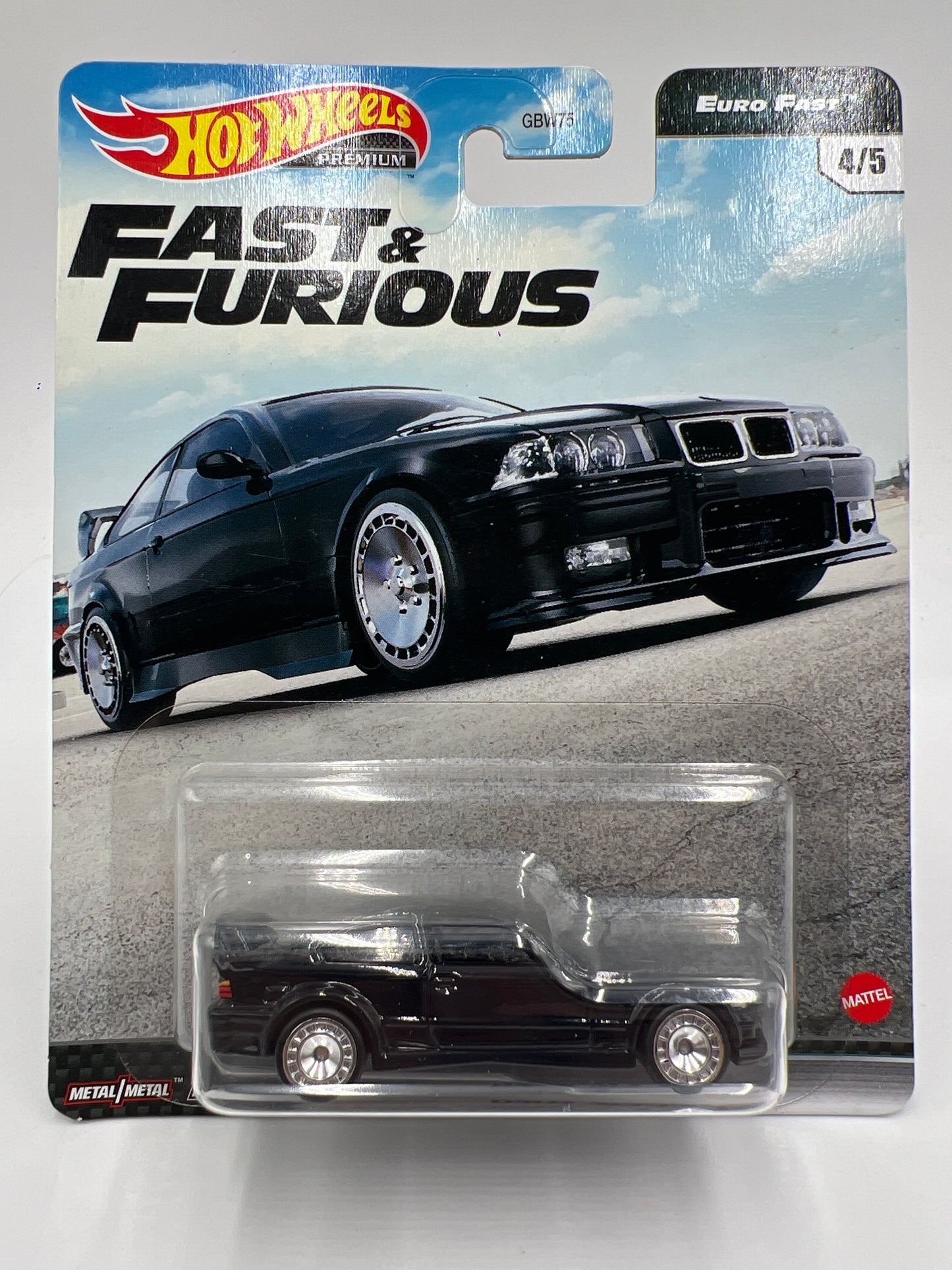 Hot Wheels Premium Fast & Furious Euro Fast #4 BMW M3 E36 Black 251A