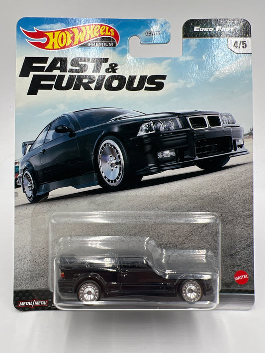 Hot Wheels Premium Fast & Furious Euro Fast #4 BMW M3 E36 Black 251A