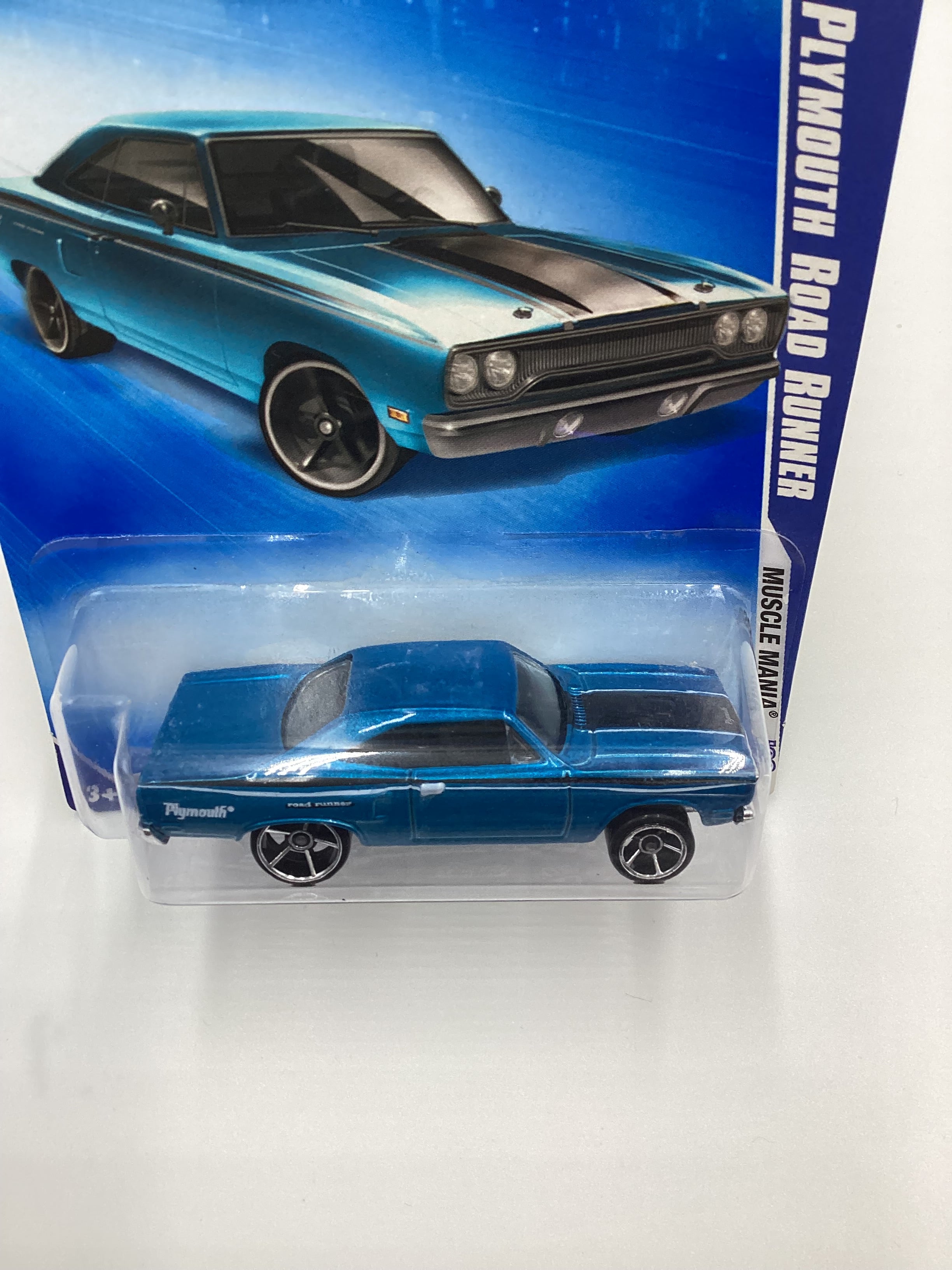 ターンブルーホライゾン 2009 Hot Wheels #079 70 Plymouth Road Runner Blue 46D