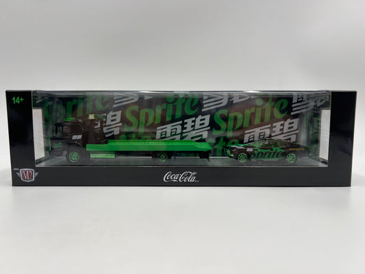 2025 M2 Machines Auto Haulers Coca Cola Sprite CHASE 1970 Ford C-950 & 1970 Ford Mustang TW40