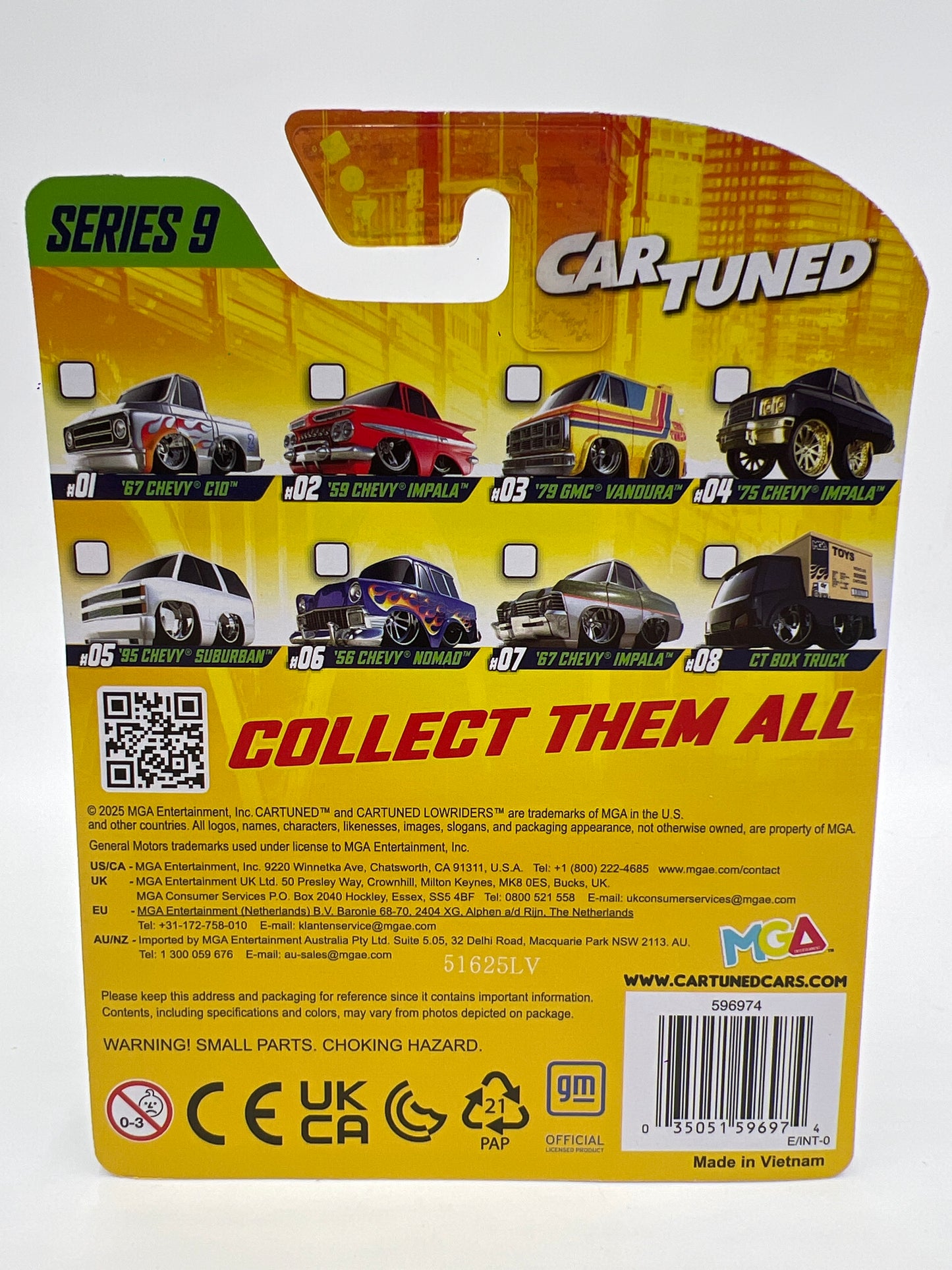 MGA Car Tuned Series 9 #4 75 Chevy Impala Donk Black 178D