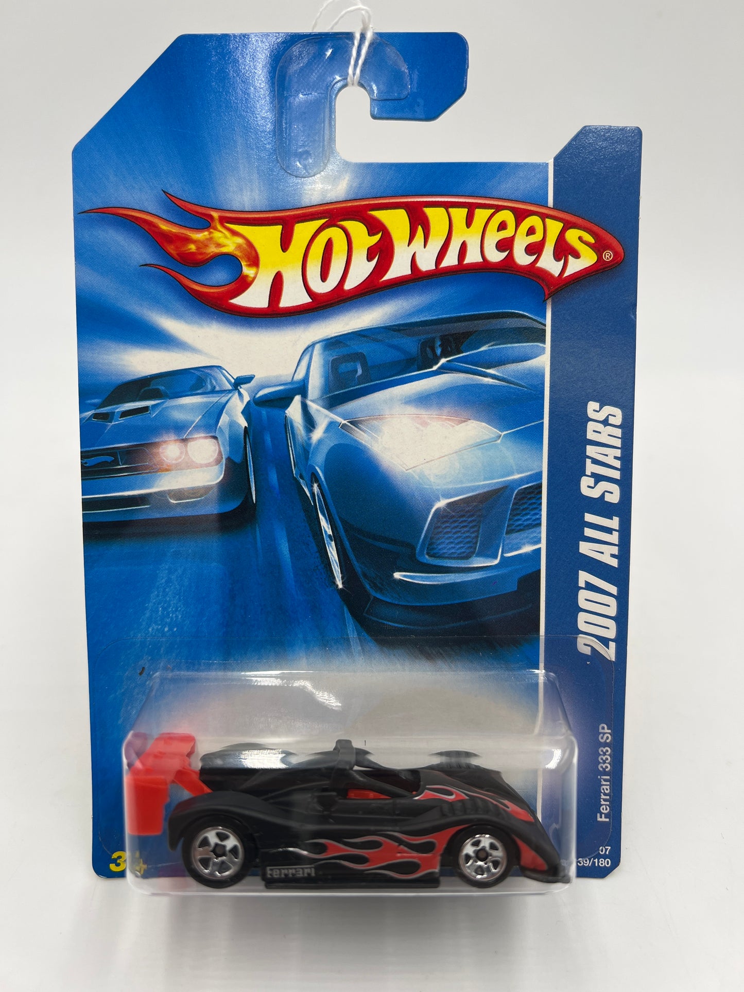 2007 Hot Wheels All Stars #139 Ferrari 333 SP Matte Black