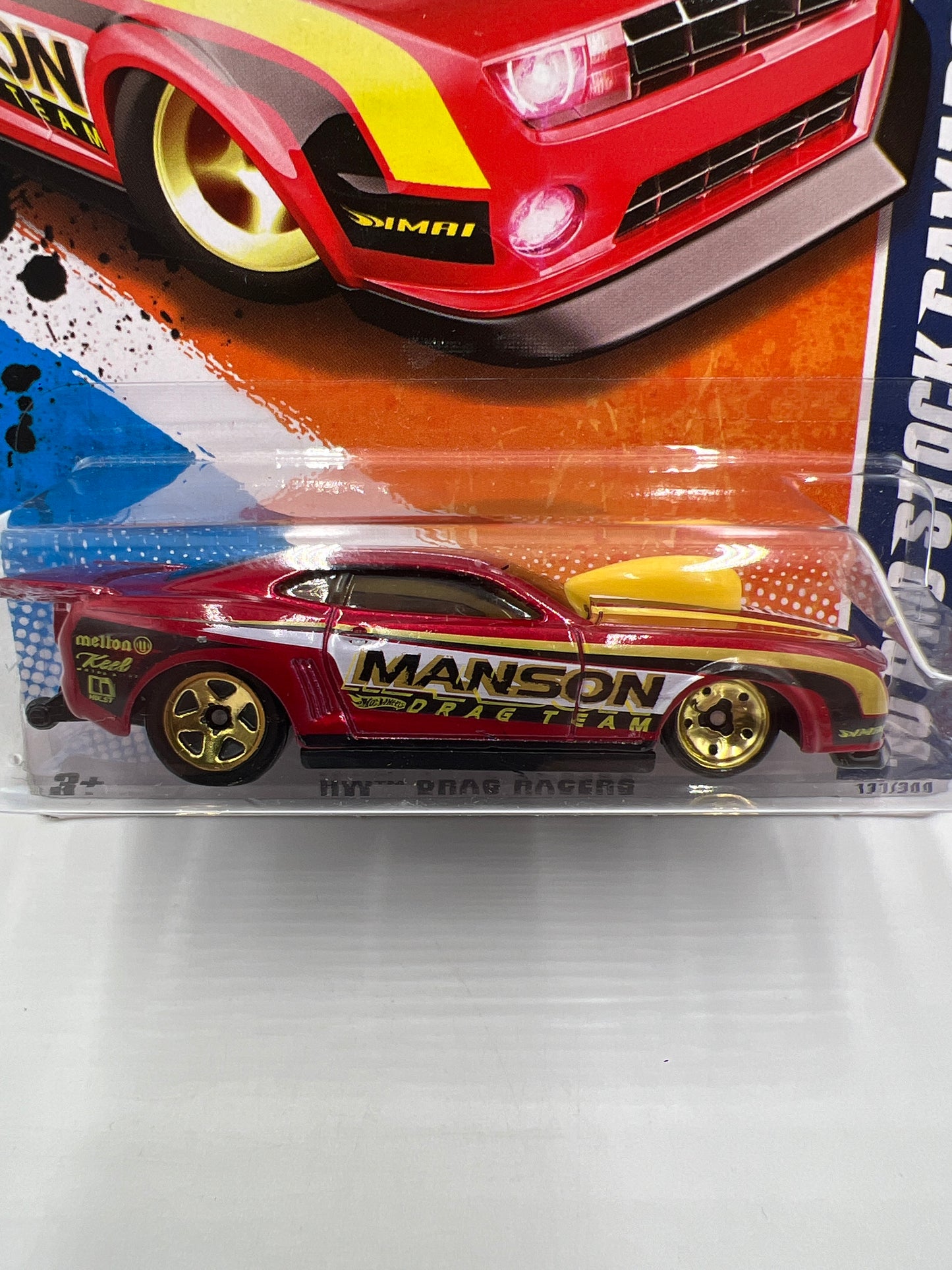 2011 Hot Wheels Drag Racers #121 10 Pro Stock Camaro Red 7F