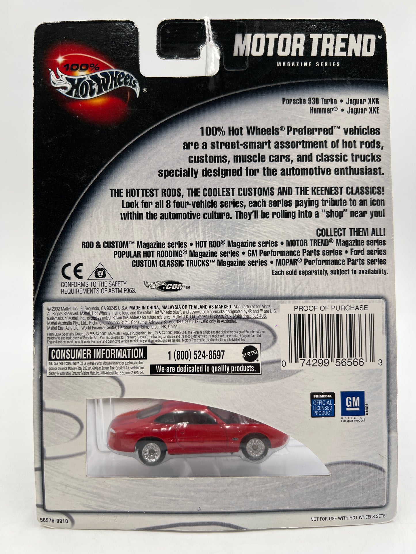 Hot Wheels Premium 100% Motor Trend #2 Jaguar XKR Red