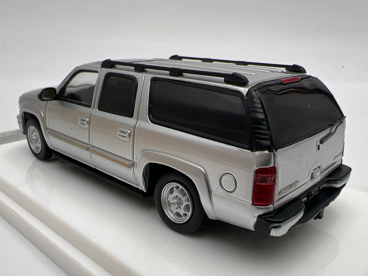 MK Miniatures 1/64 Scale 2003 Chevrolet Suburban Silver Loose Rear Seat