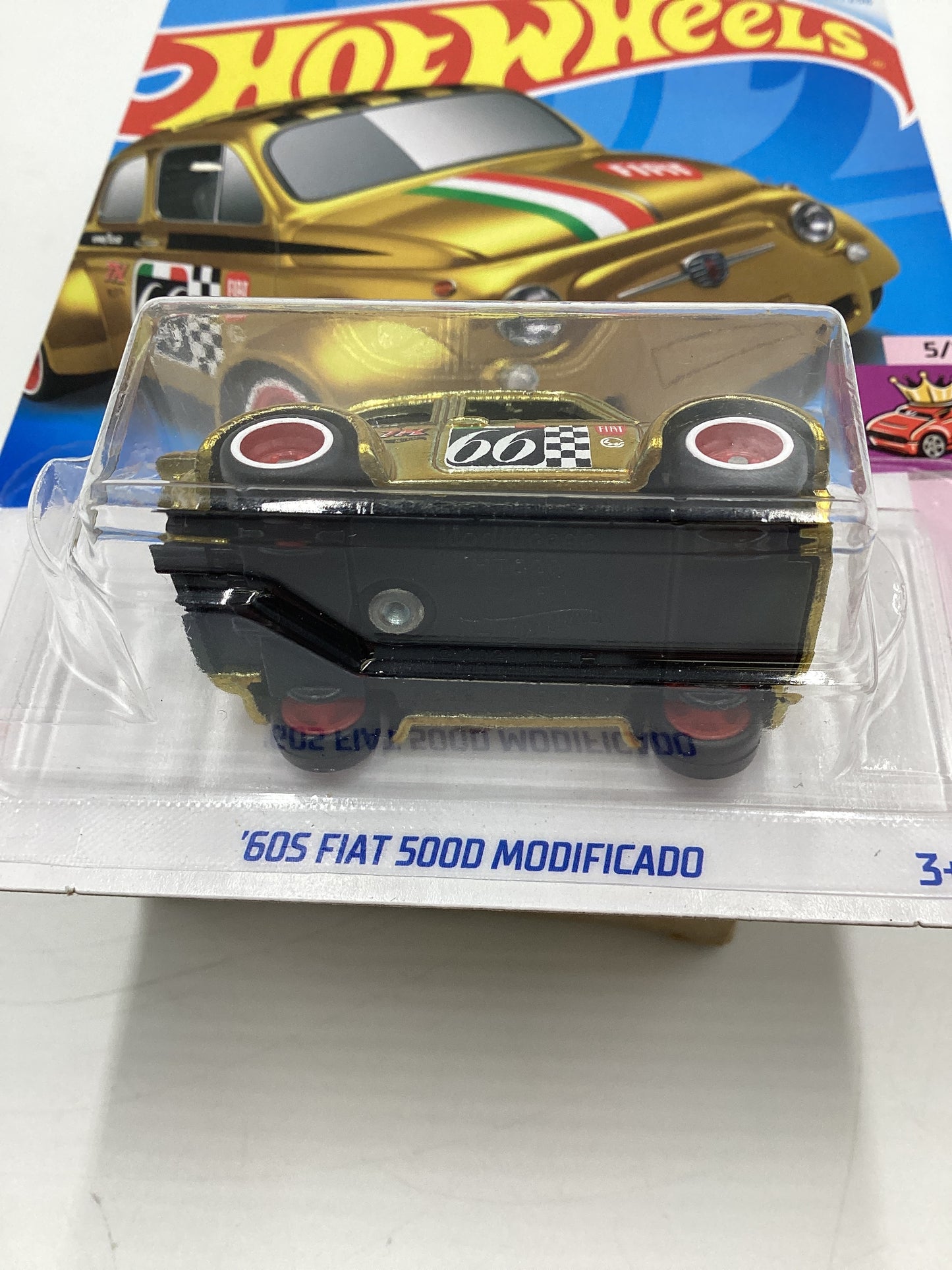2024 Hot Wheels Super Treasure Hunt #117 60s Fiat 500D Modificado with protector