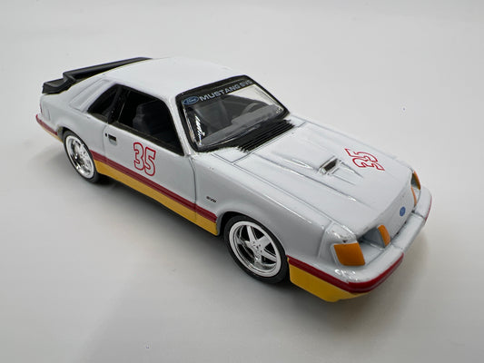Auto World 1/64 Target Exclusive Deluxe 4 Pack Release 2 Version A 1986 Ford Mustang SVO White Loose
