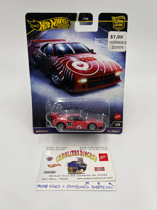 Hot Wheels Premium Car Culture Exotic Envy #3 BMW M1 Procar Red 244Q
