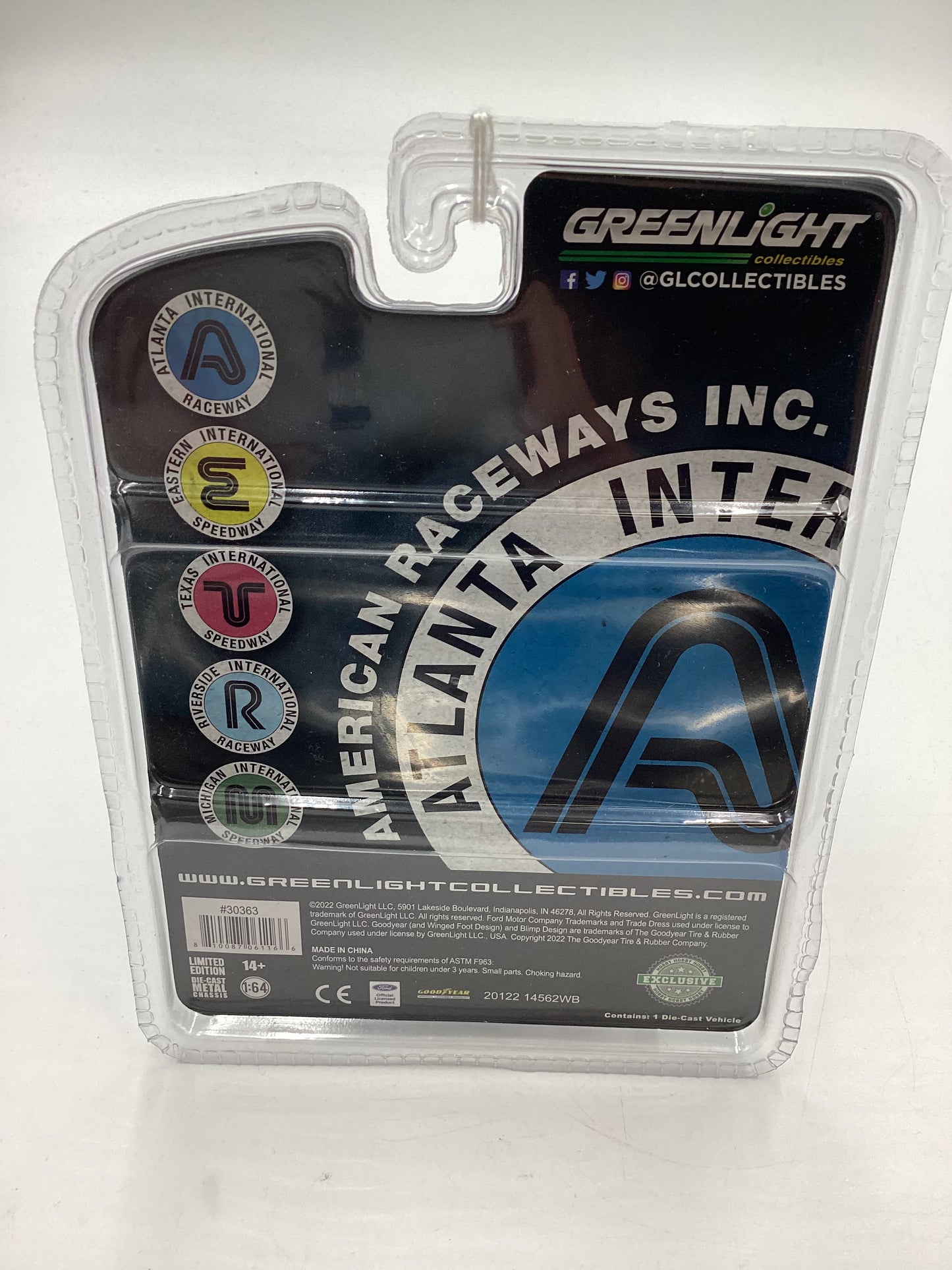 Greenlight GL Hobby Exclusive Atlanta International Raceway 1970 Ford Mustang Blue 180B