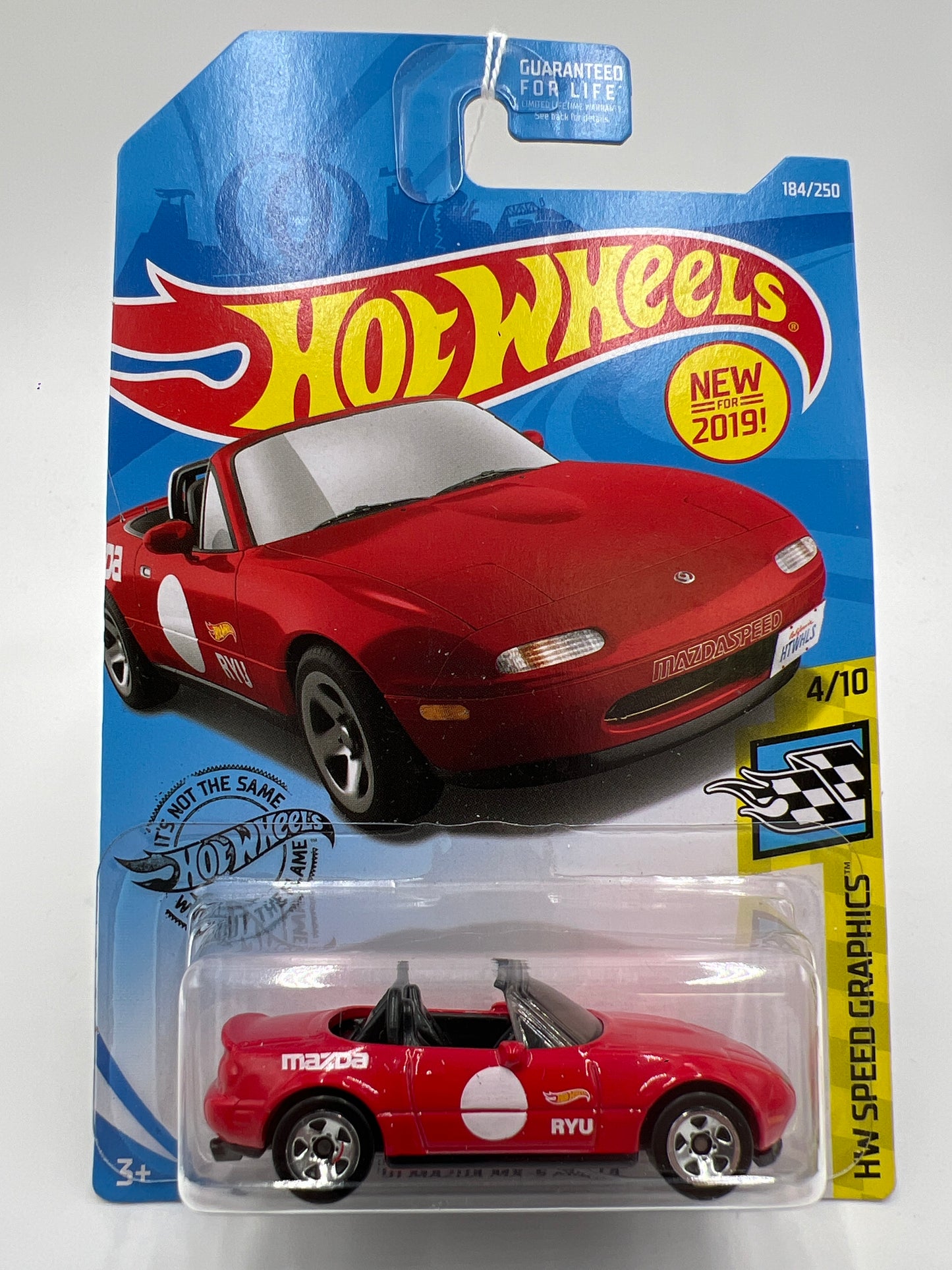 2019 Hot Wheels HW Speed Graphics #184 91 Mazda MX-5 Miata Red 88F