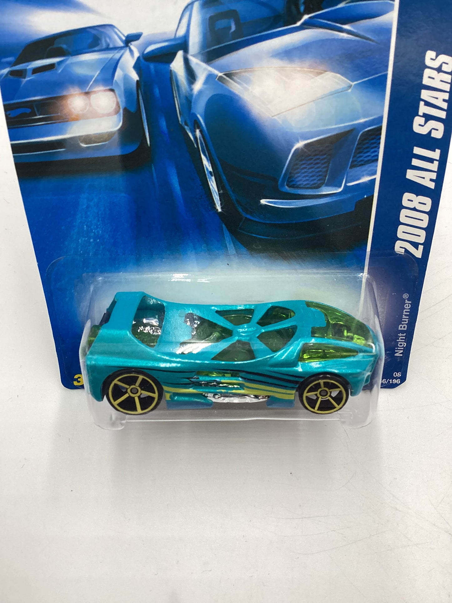 2008 Hot Wheels All Stars #46 Night Burner Blue EE8