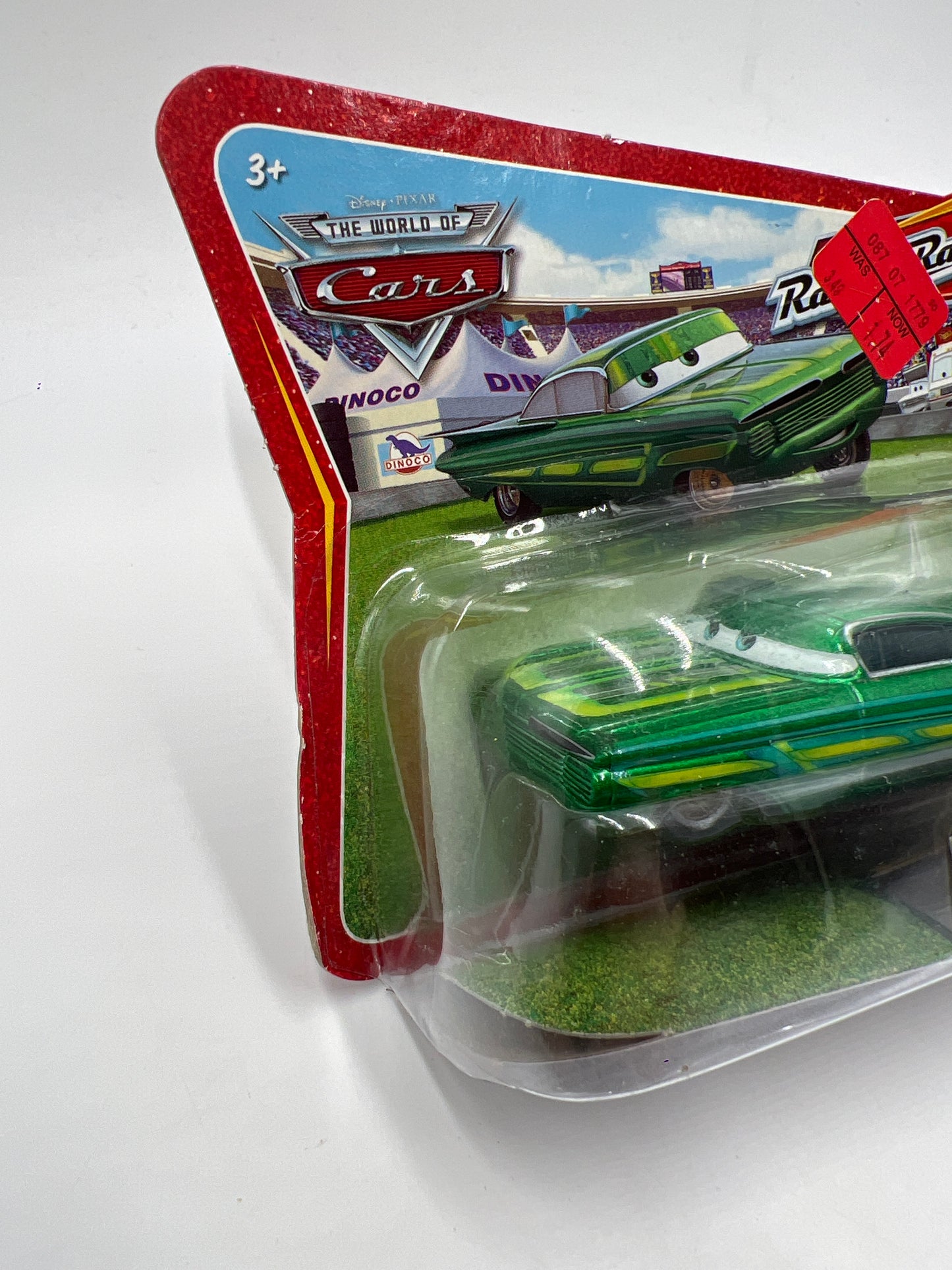 Disney Pixar The World Of Cars Race O Rama Short Card Ramone Green Cracked Blister