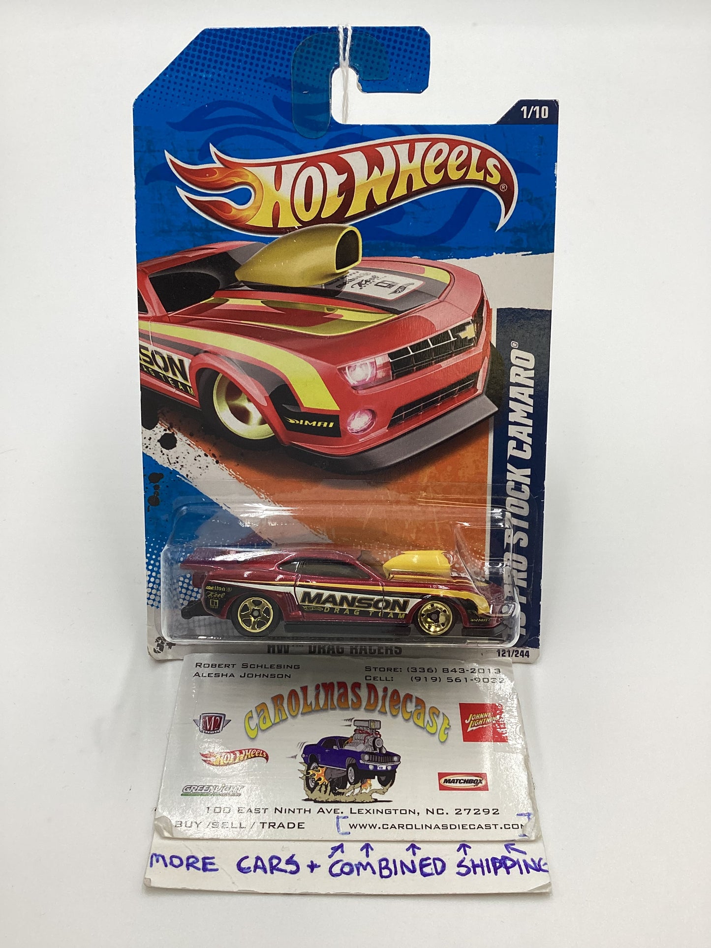 2011 Hot wheels #121 70 Pro Stock Camaro Red 13i