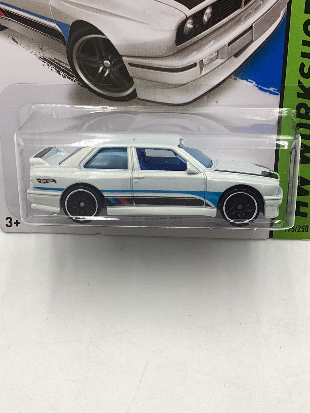 2014 hot wheels #195 92 Bmw M3 White K-Days