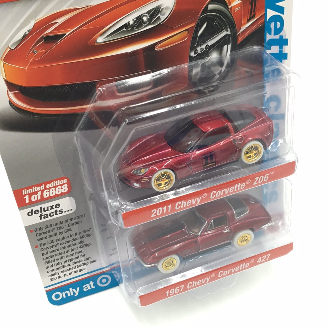 Auto world target exclusive Corvette Classics 2011 Chevy Corvette 1967 corvette 427 ultra red chase