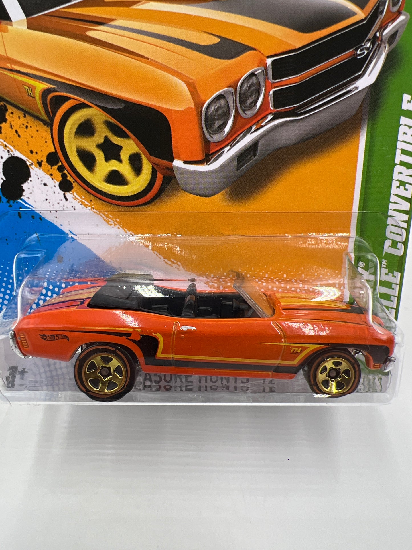 2012 Hot Wheels Treasure Hunts #65 70 Chevy Chevelle Convertible Orange 273C